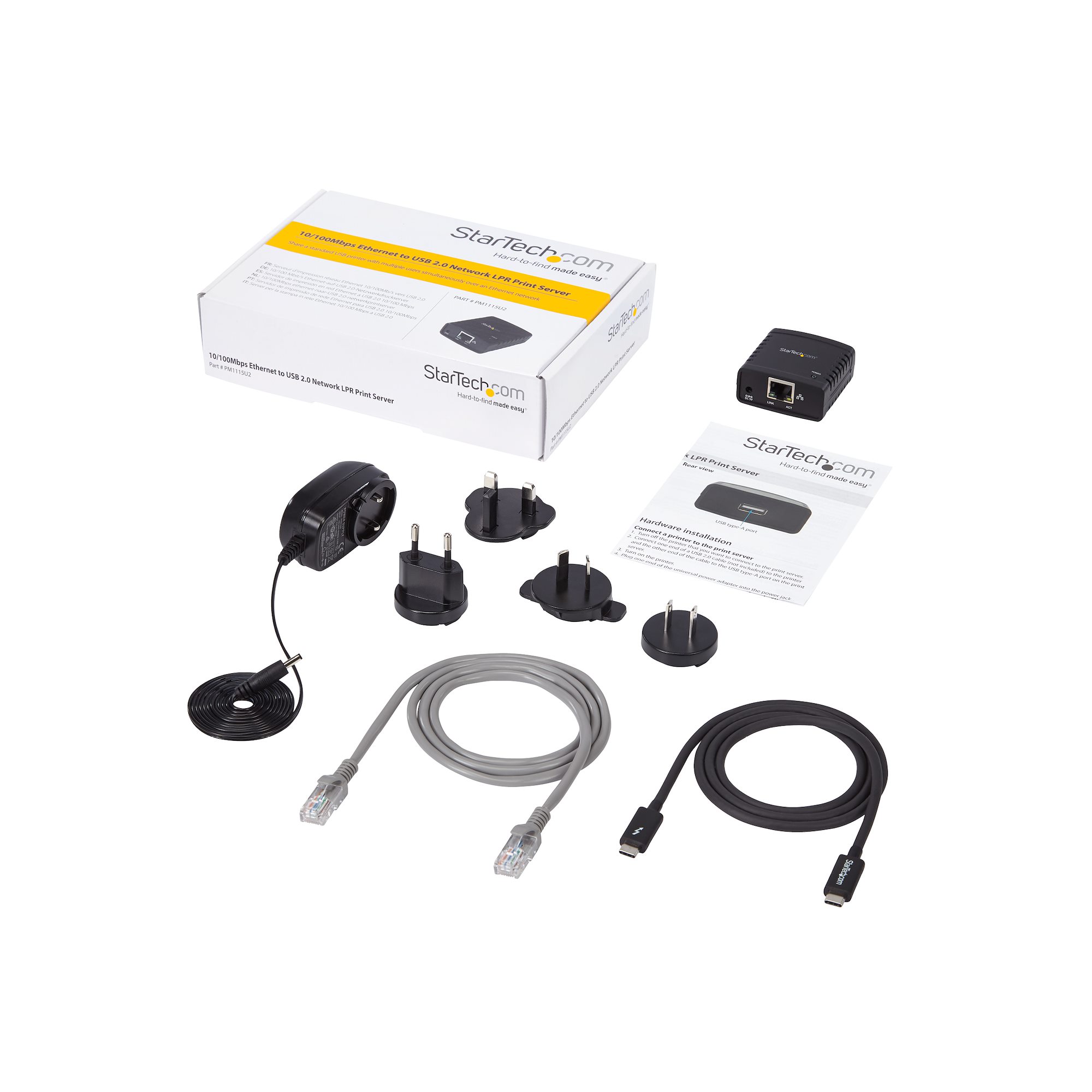 10/100Mbps USB LPR Print Server - Network Printer Servers