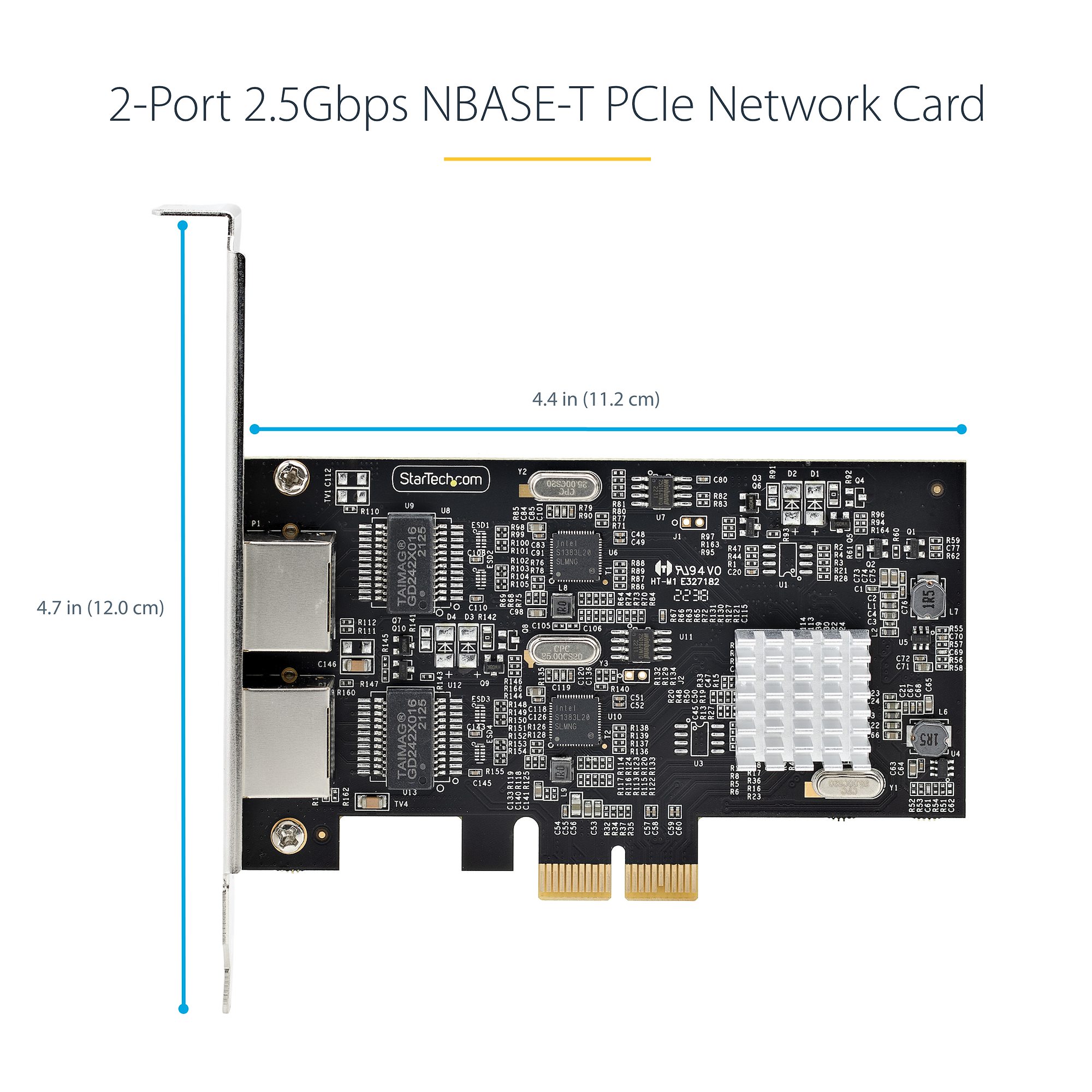Carte Réseau PCIe à 2 Ports 2,5 Gbps - Adaptateurs réseau