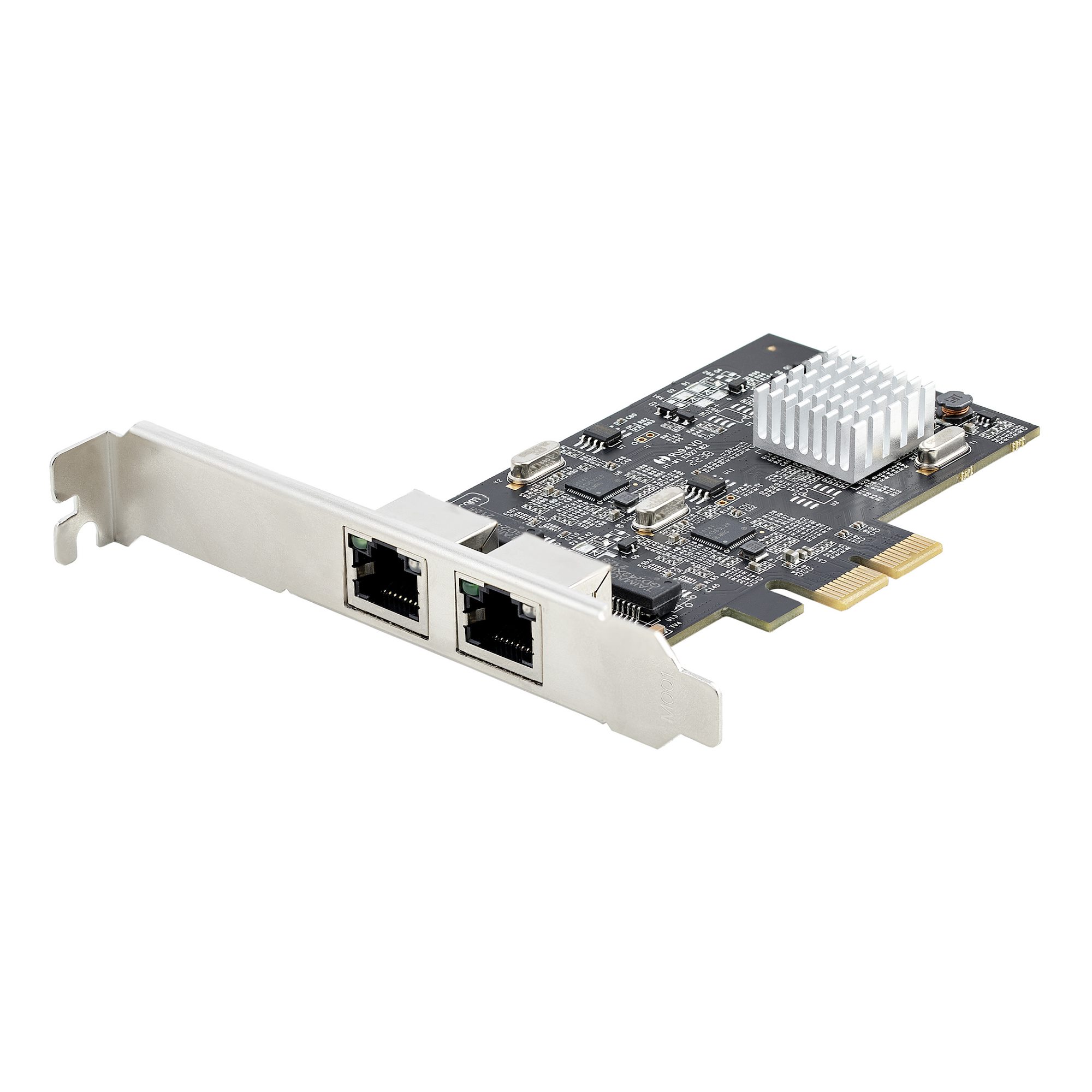 Carte Réseau PCIe à 2 Ports 2,5 Gbps NBASE-T, Intel I225-V - Carte Réseau  pour PC - Carte Réseau Ethernet Multi-Gigabit - Carte LAN Serveur PCI