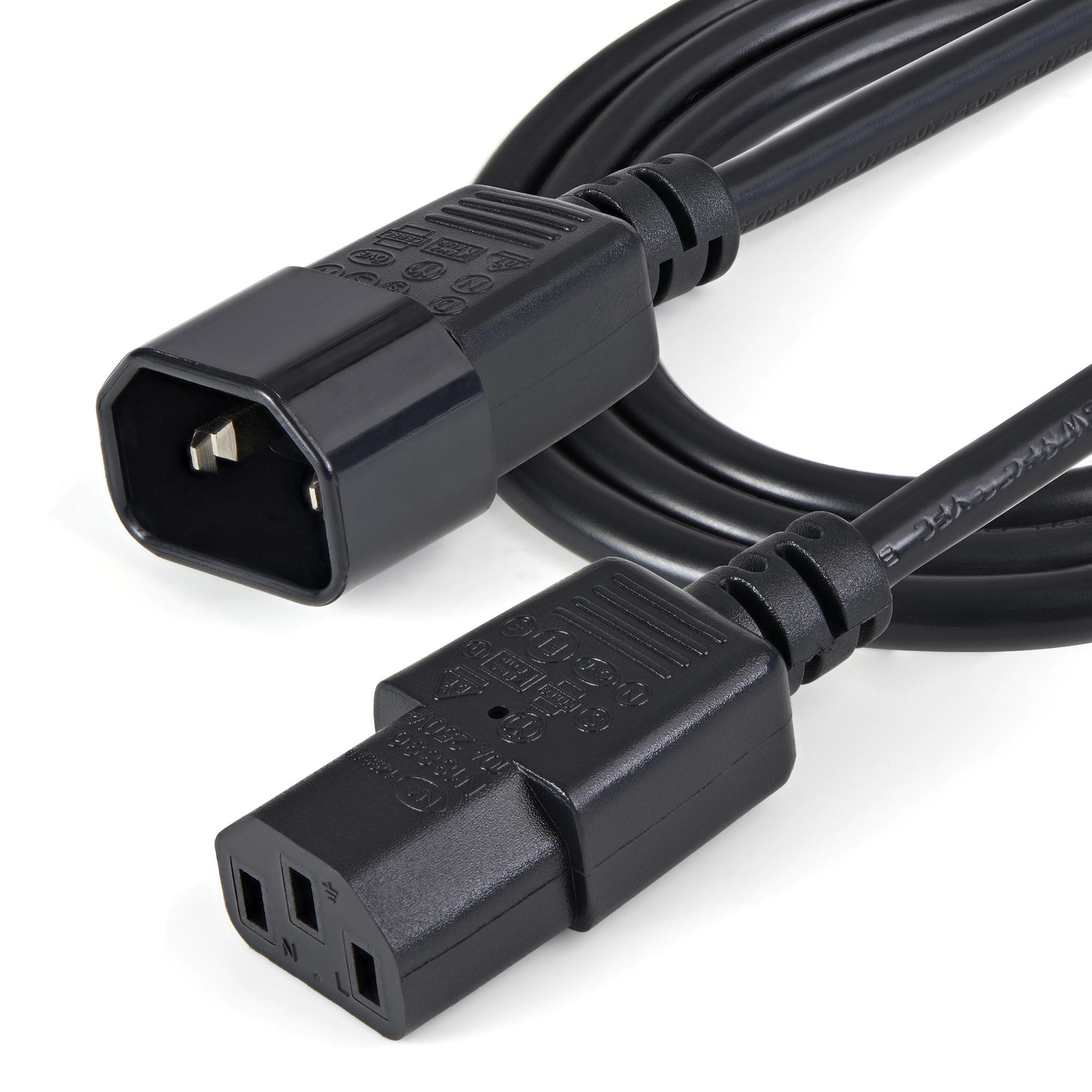 1m PC Power Cord Extension C14 to C13 Computer Power Cables