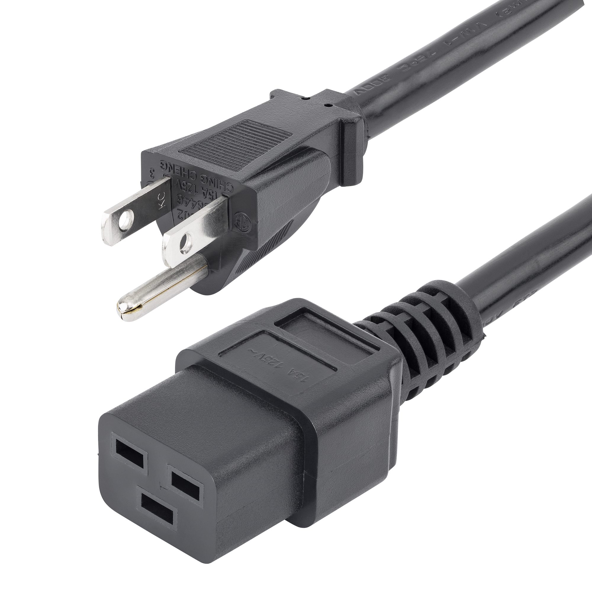 thumbnail image 2 of 10ft (3m) Heavy Duty Power Cord, NEMA 5-15P To C13 AC 2 of 12
