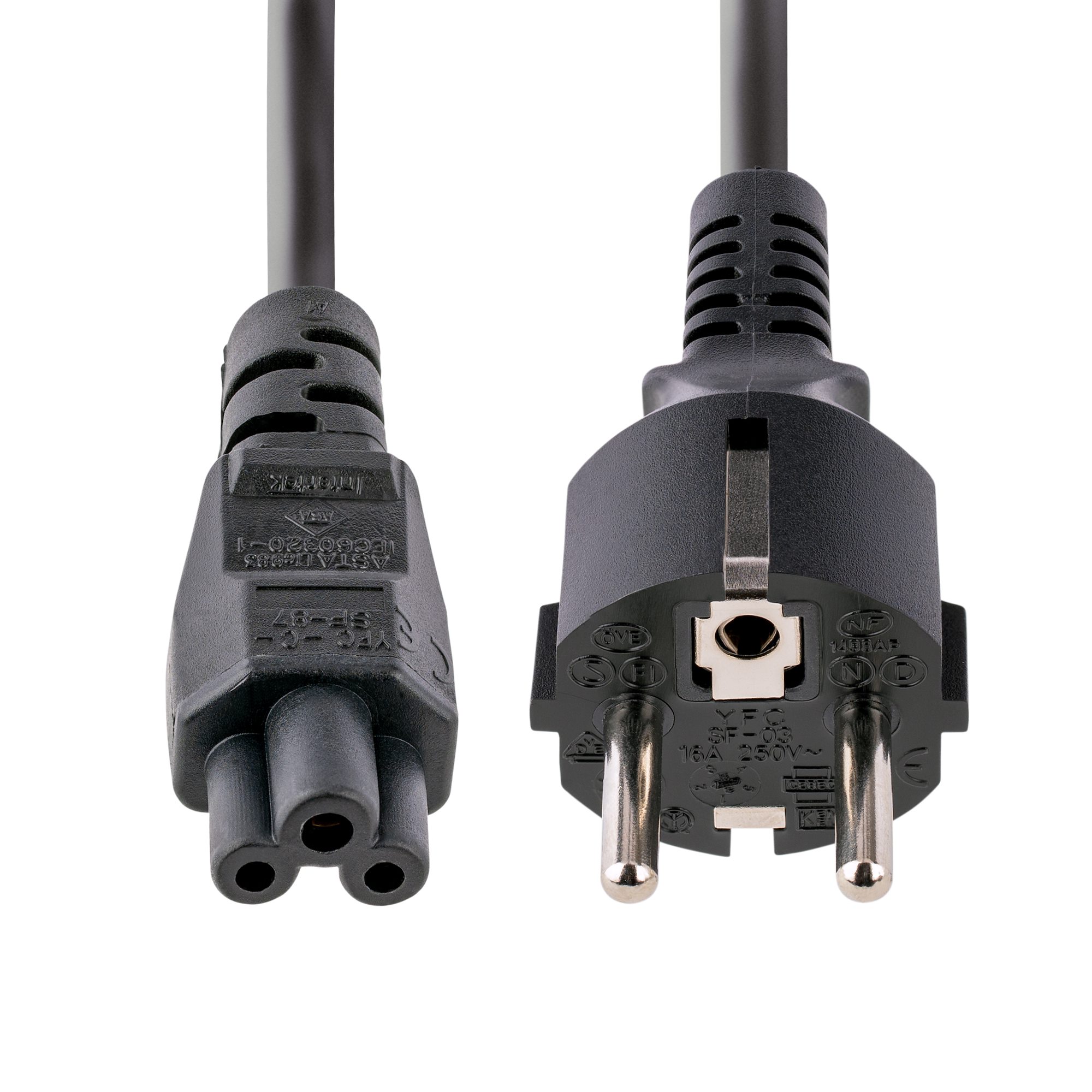 Cable de alimentacion para laptop de 1,1m plug invertido en L de 2mm