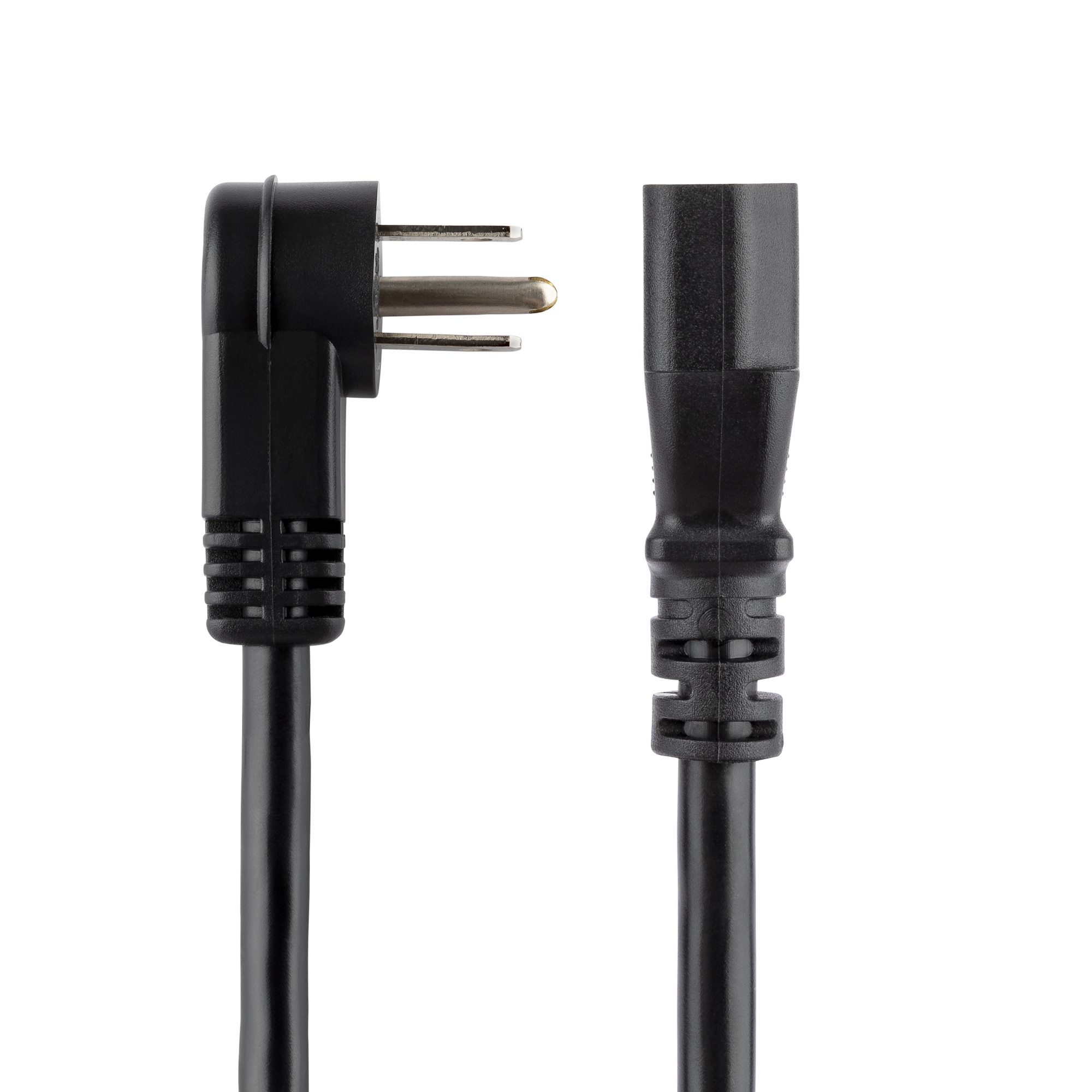 10ft Power Cord, Angled NEMA5-15P to C13 - Computer Power Cables