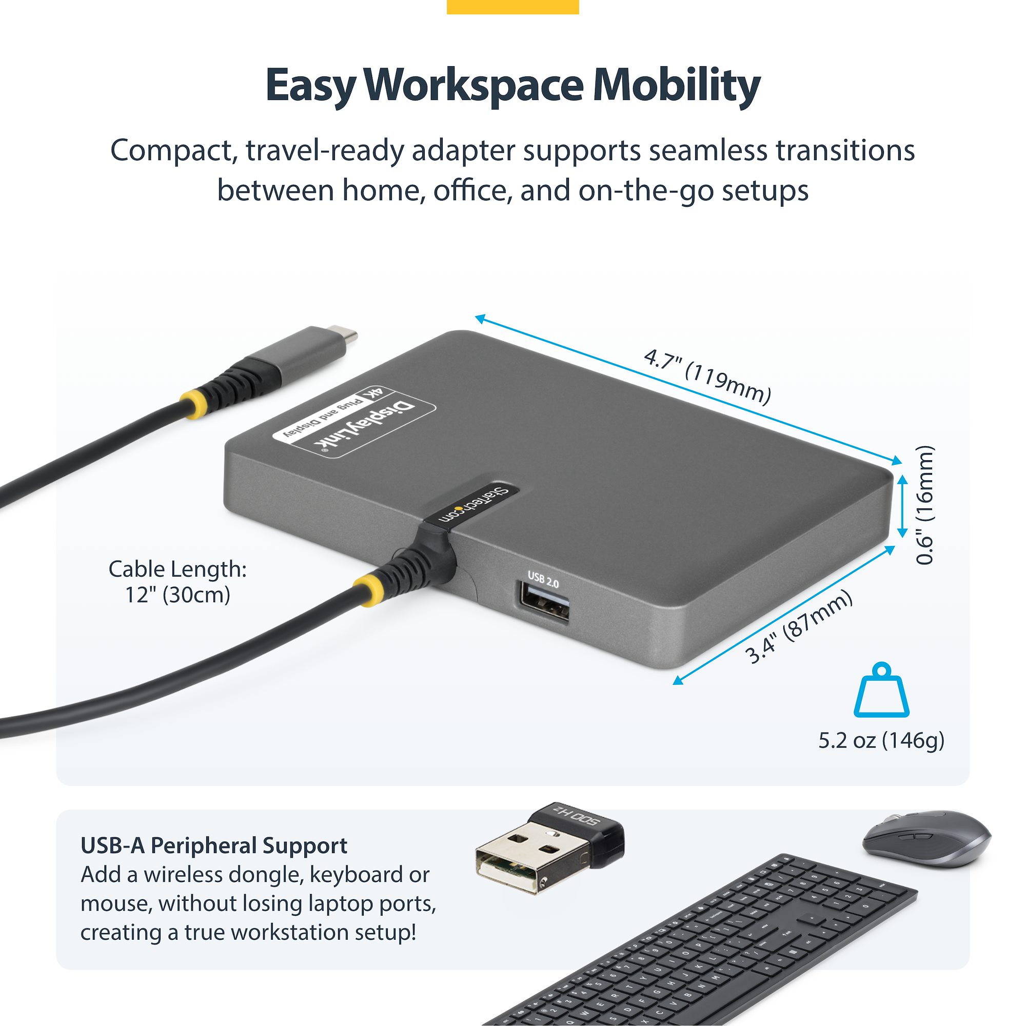 ディスプレイアダプター／USB-C接続／4画面／4K60Hz DisplayPort／140W