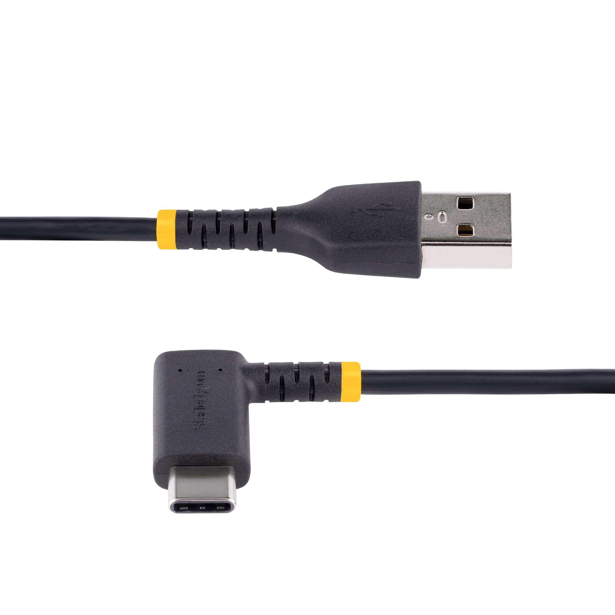 StarTech.com Câble USB A vers USB C de 2m - Câble de Chargement USB C Noir  - Fibre Aramide Robuste - Chargeur Rapide USB-C 2.0 - Cordon de Charge - 3A  