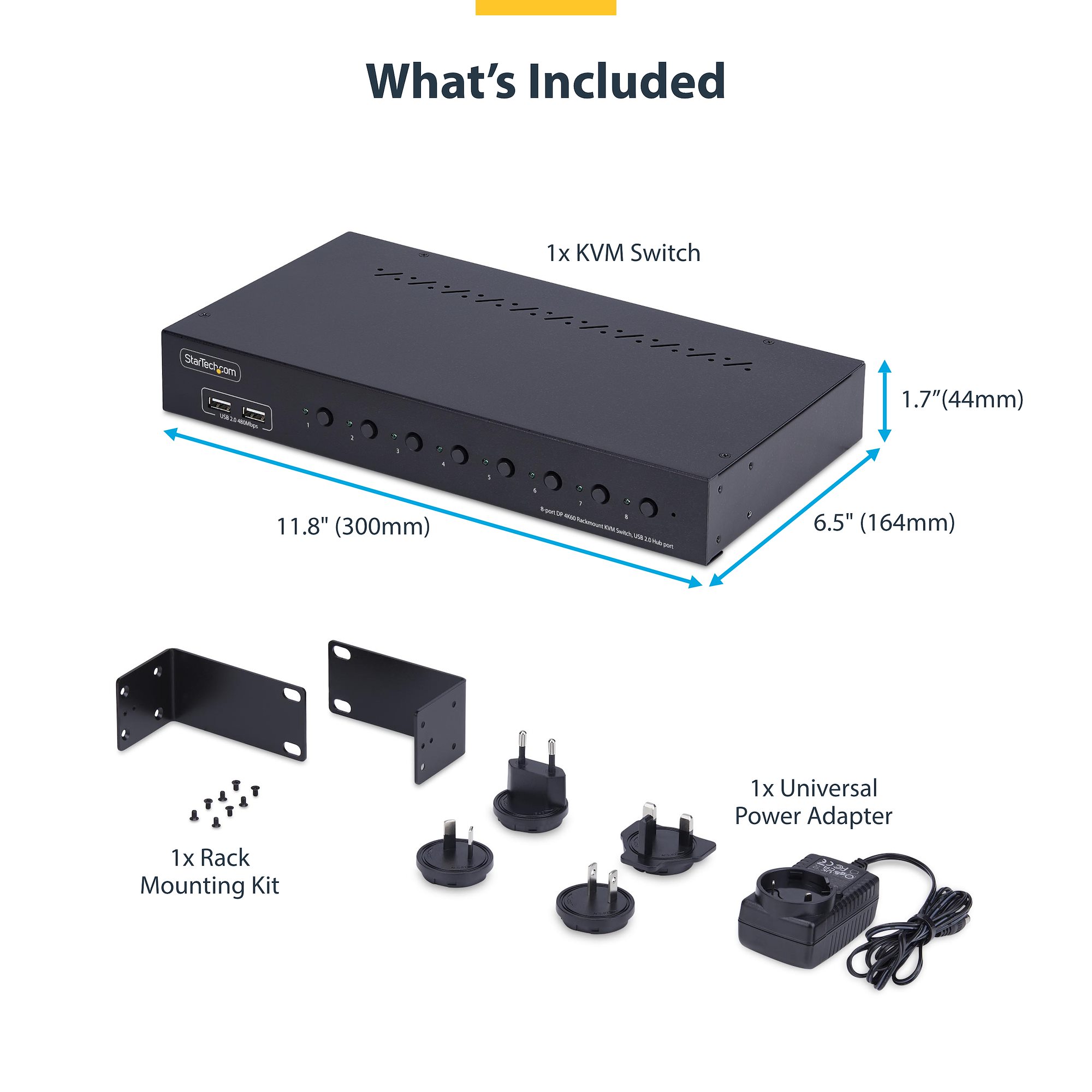 Control up to eight USB and DisplayPort-enabled computers from a