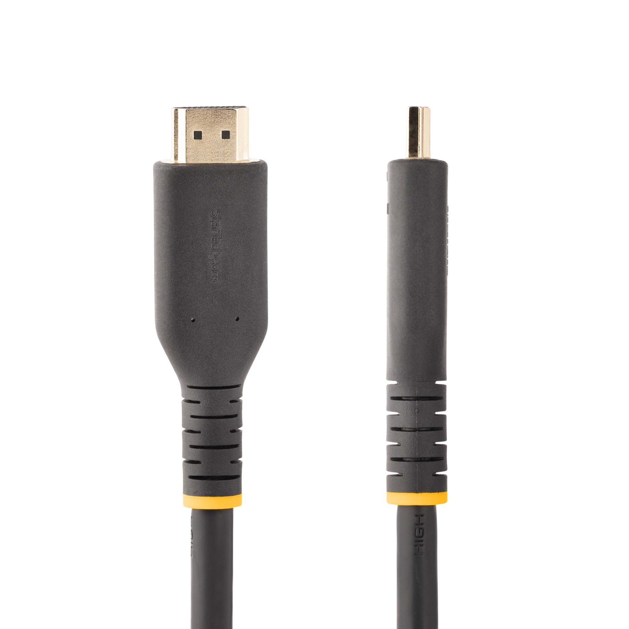 Câble HDMI Actif de 10m avec Ethernet - HDMI 2.0 4K 60Hz UHD - Cordon HDMI  Robuste avec Fibre Aramide - Câble HDMI Haute Vitesse Durable - Câble HDMI