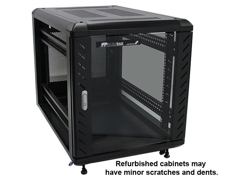 36 Inch Server Rack Casters Startech Com 12u 36in Knock Down Server Rack Cabinet With Casters ...