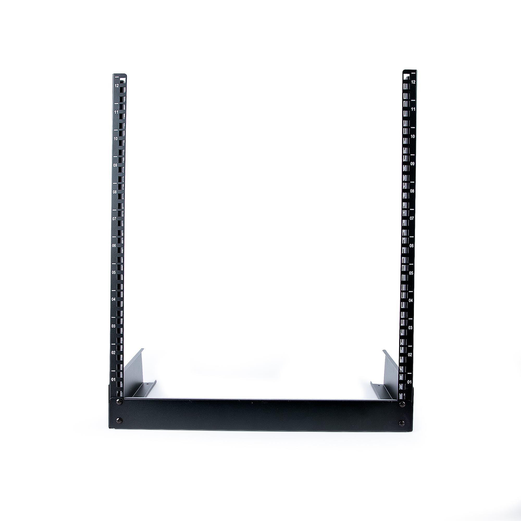 StarTech.com オープンラックマウント 12U RK12OD2 サーバー ラック／12U／19 インチ／2ポスト オープンフレーム型／耐