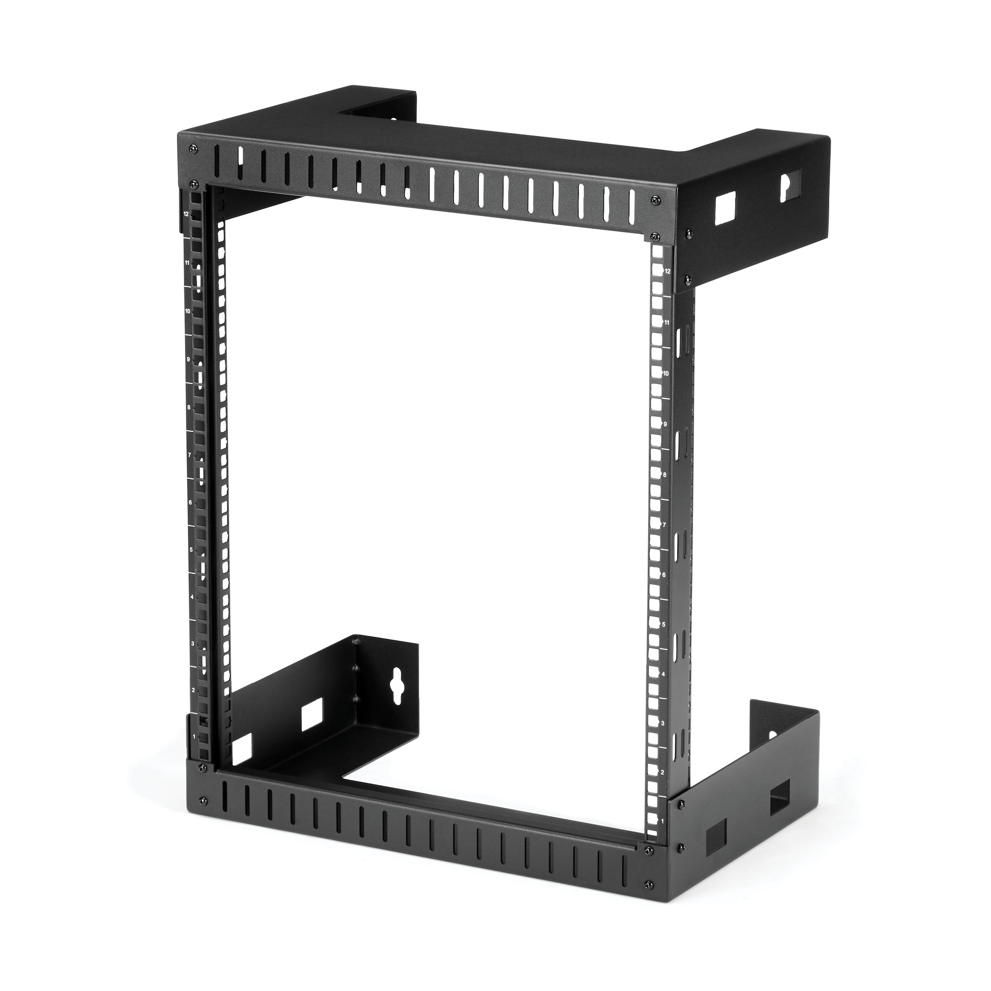 19 Wall Mount Open Frame Network Rack, 6U, Rear-hinged Swing Frame