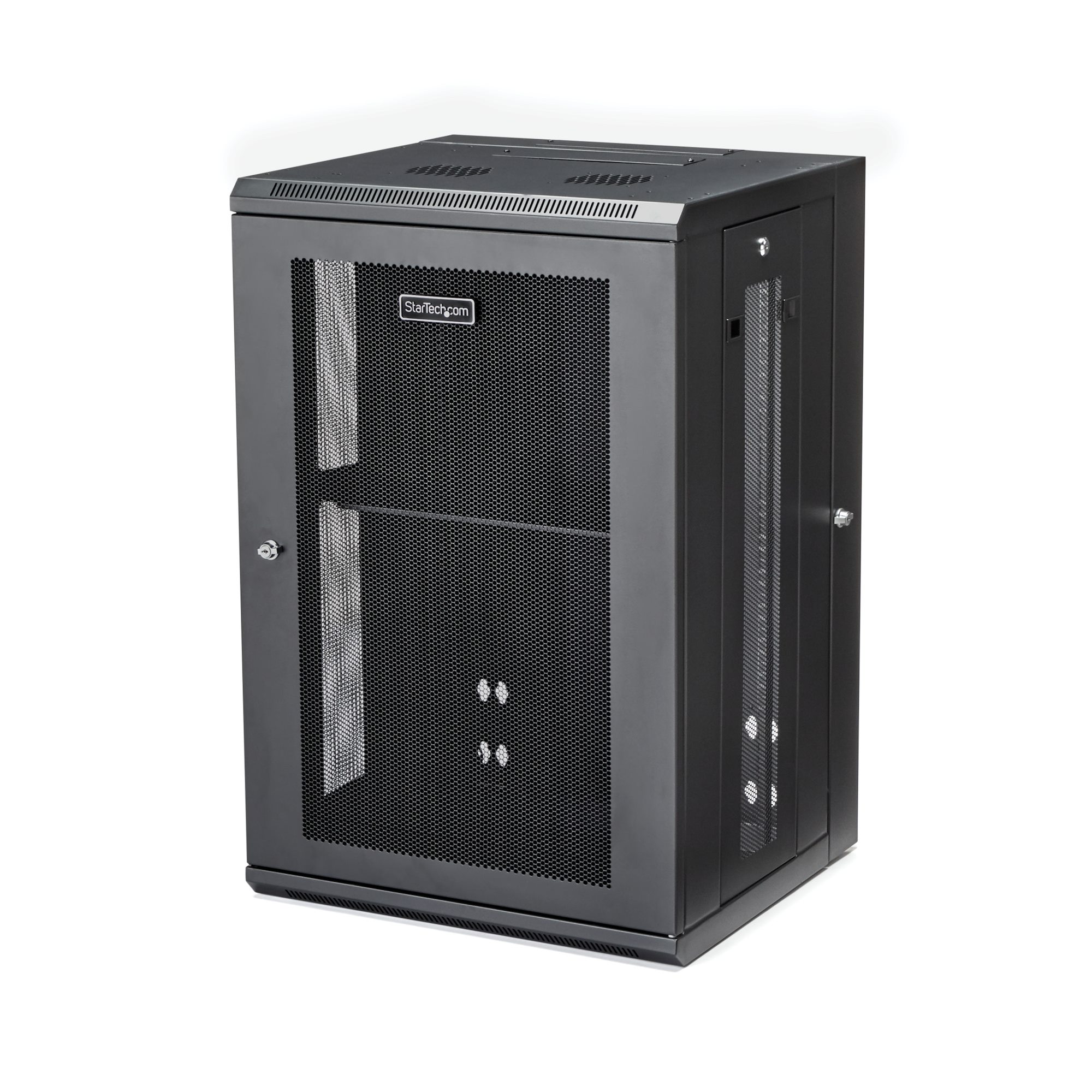 18U Wall Mount Network Server Cabinet Rack Enclosure  Door Lock 600mm Deep 