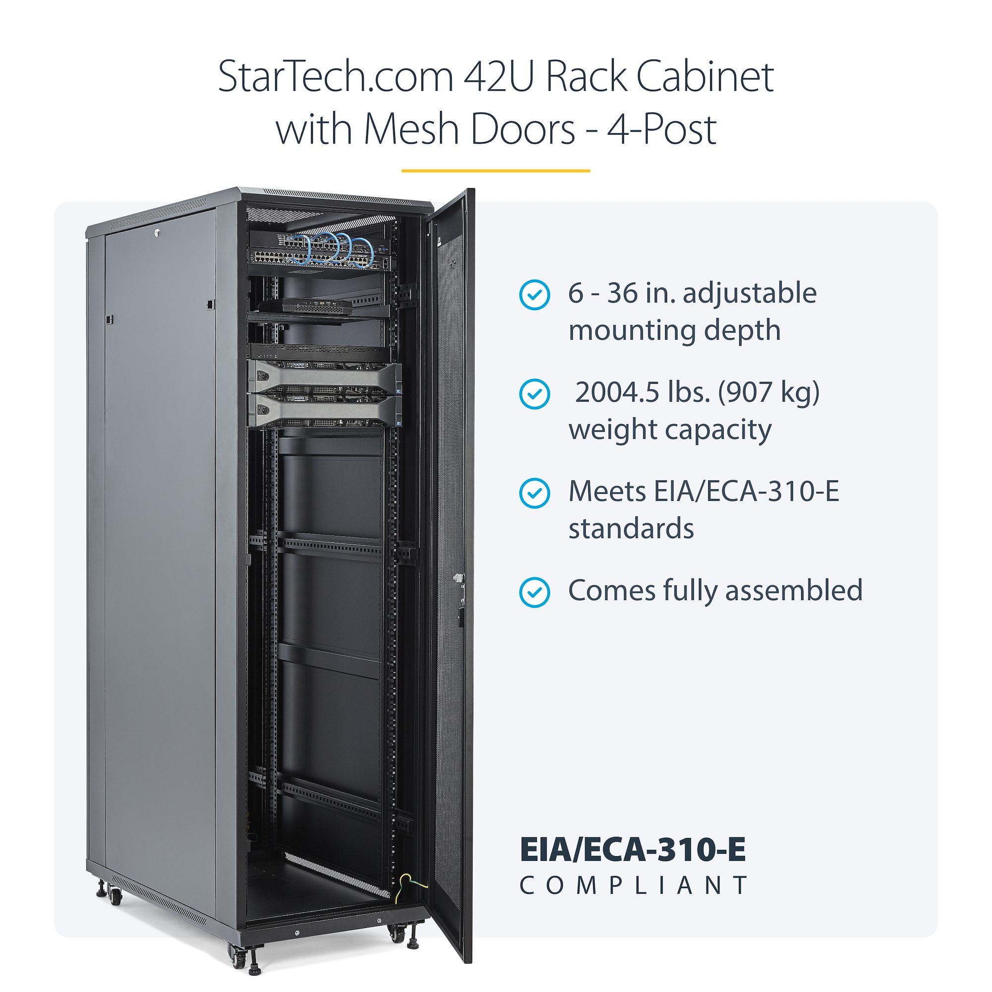 Server Rack Cabinet - 42U 36in Deep - サーバーラック | StarTech.com 日本