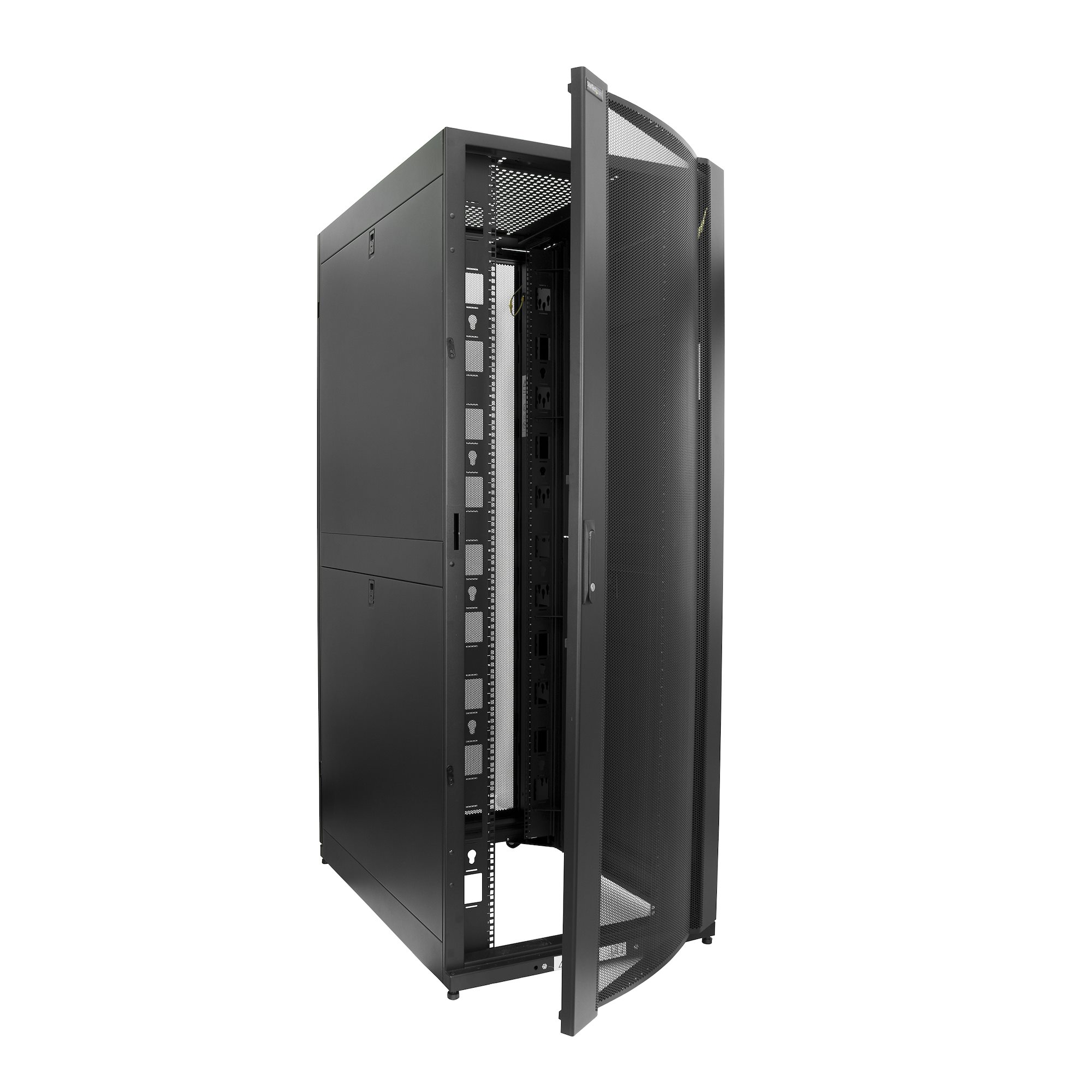 StarTech.com 4-Post 42U Server Rack Cabinet, Data Rack Cabinet for  Computer/IT Equipment, Rack Server Cabinet w/ Casters - RK4242BK24 - Racks  & Cabinets 