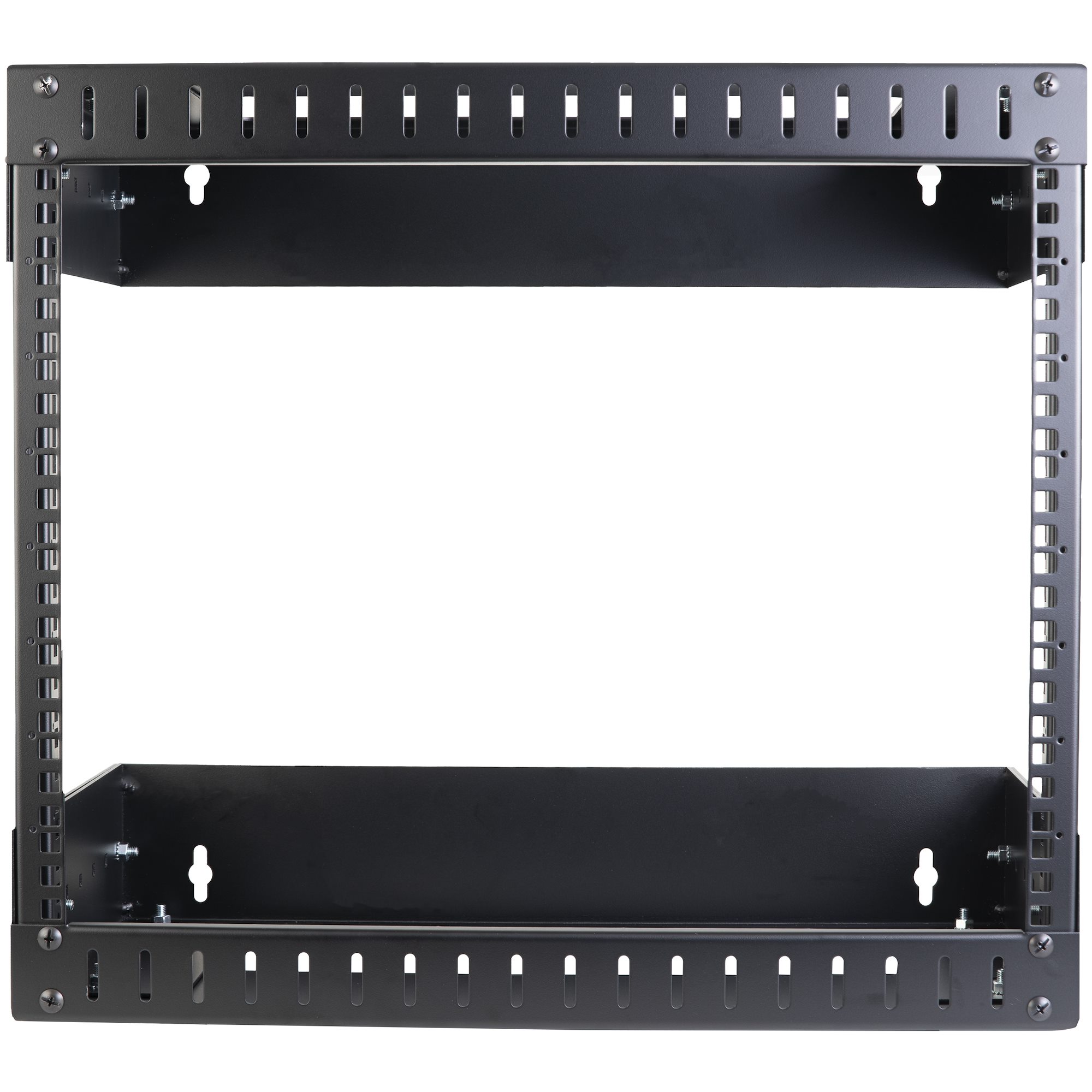 4-Post 6U Hinged Wall-Mount Network Rack, 19 Open Frame Server Rack with  19.8in Mounting Depth, Wall Mount Swing Out Data Rack for IT / AV / Patch
