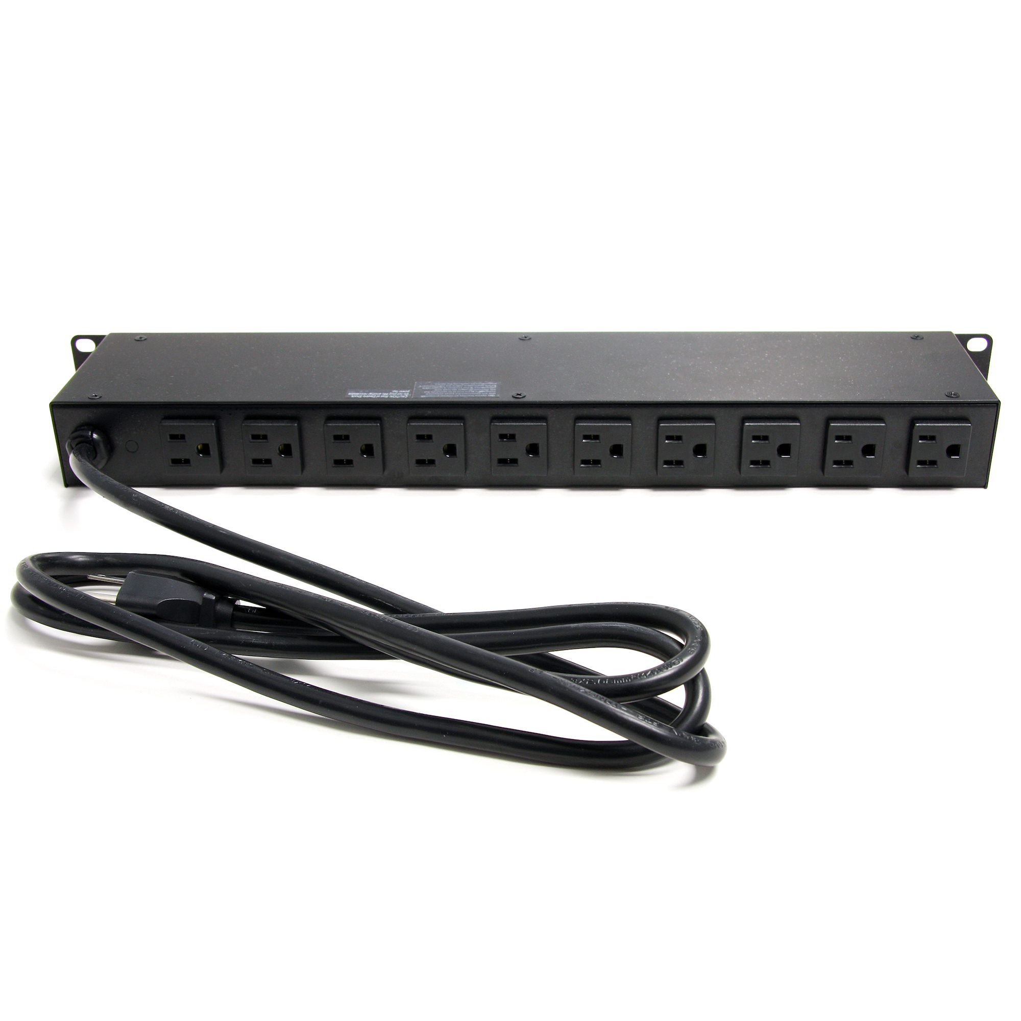 1U/15A/110V Industrial Kungfuking 9 Outlets Power Strip Rack Mount PDU Outlet Strip School and Home Server Rack Mount Electrical Outlet with 6 FT Power Cord for Commercial 