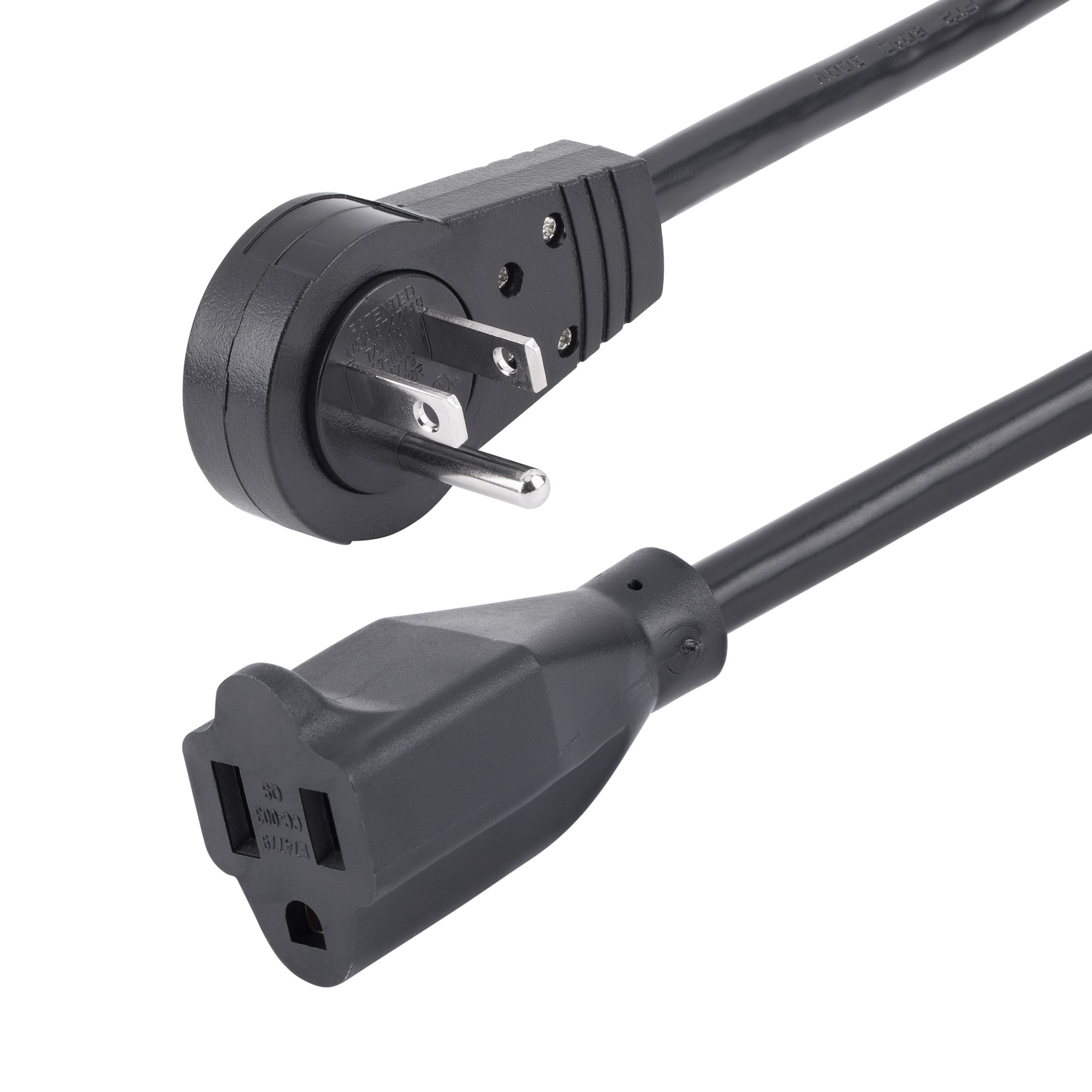 10ft Extension Cord/Rotating Plug - Computer Cables - External | StarTech.com
