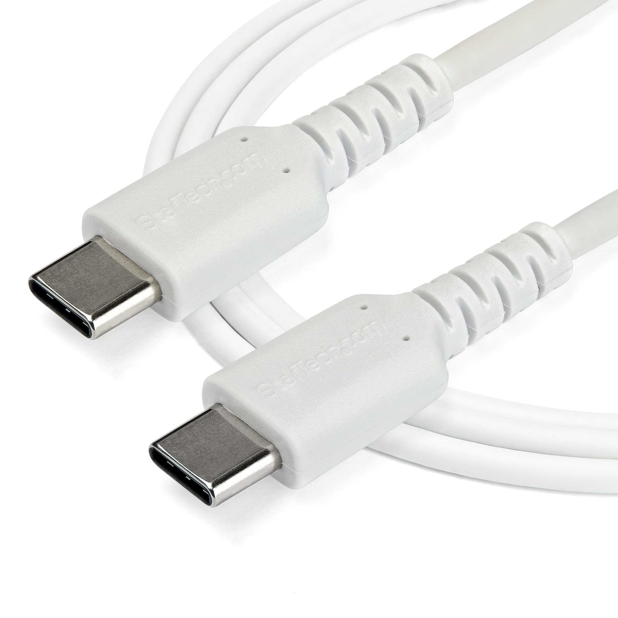 USB-C ケーブル／2m／USB 2.0／急速充電・データ転送／60W／アラミド繊維補強／オス・オス／ホワイト