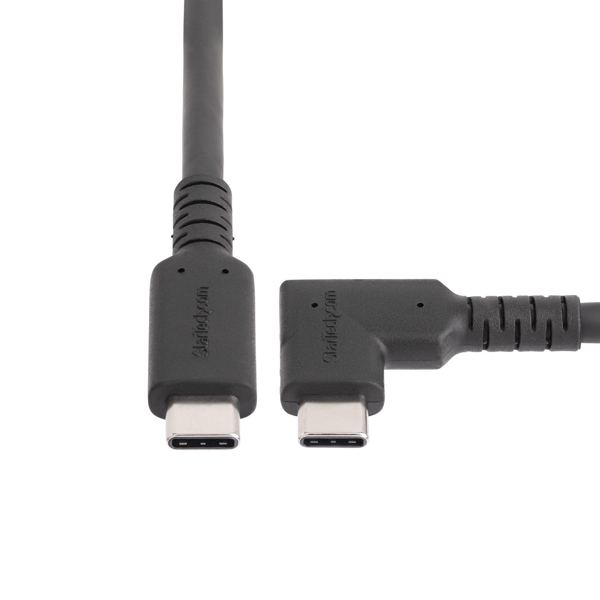 USB-C Cable, USB 3.2, Thunderbolt 3, 100W PD Charging, Right-Angled, 1 m