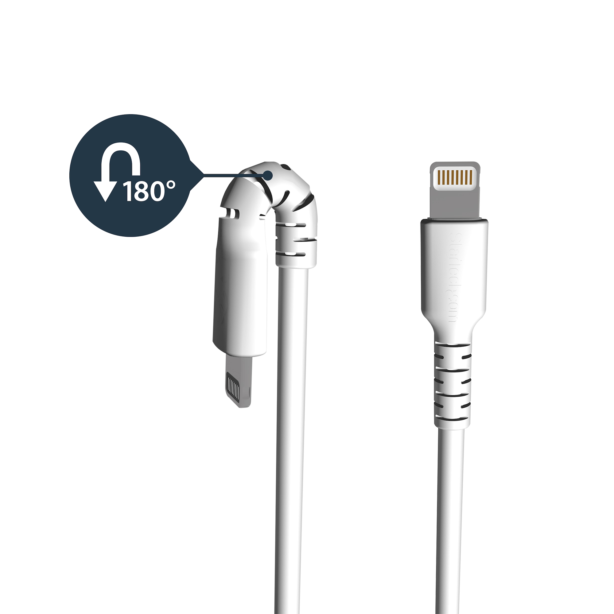 StarTech.com Câble USB vers Lightning de 1m - Certifié Mfi - Adaptateur USB  Lightning Noir, Gaine durable en TPE - Cordon Chargeur Iphone/Lightning