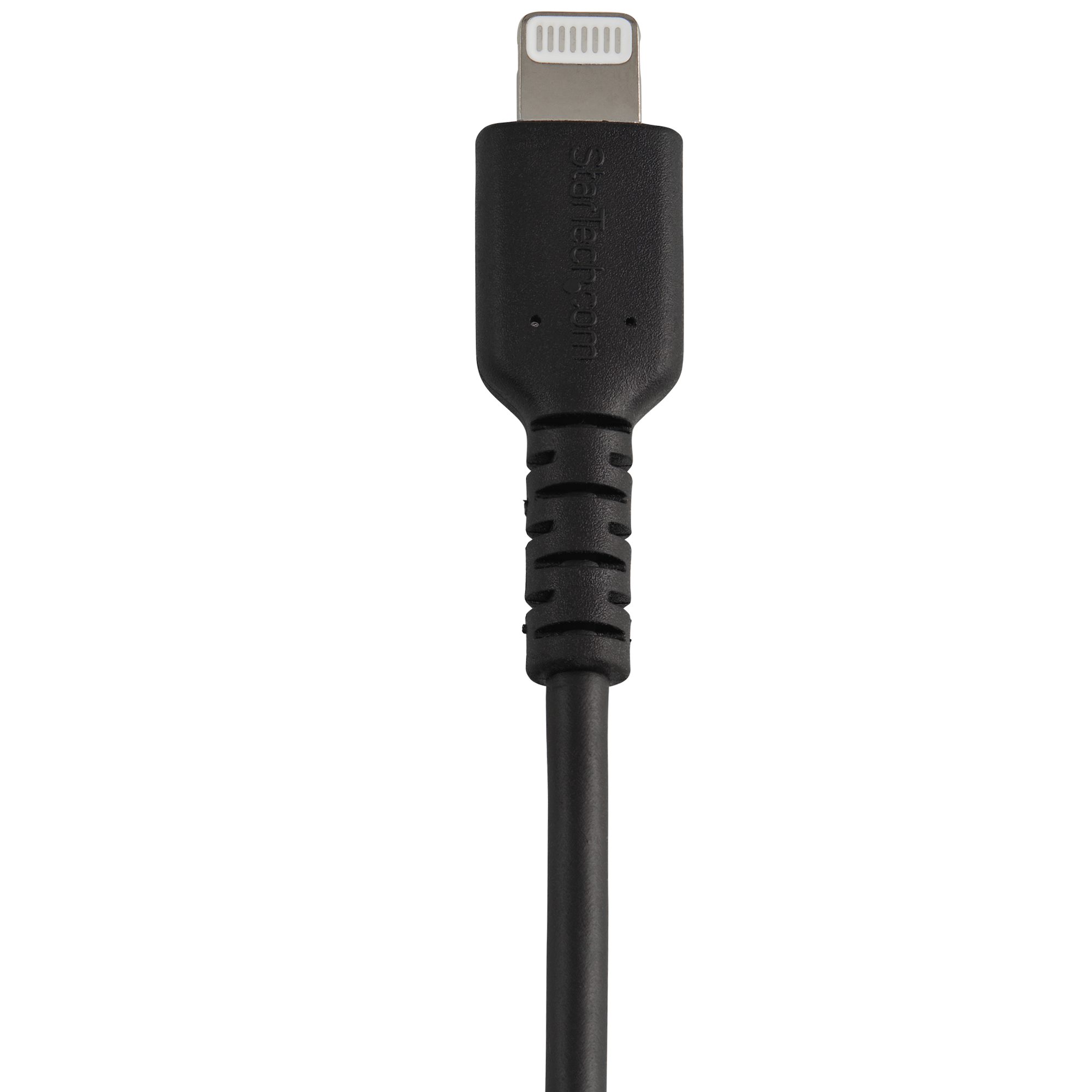 StarTech.com 50cm (20in) USB to Lightning Cable, MFi Certified, Coiled  iPhone Charger Cable, Black, Durable TPE Jacket Aramid Fiber, Heavy Duty  Coil