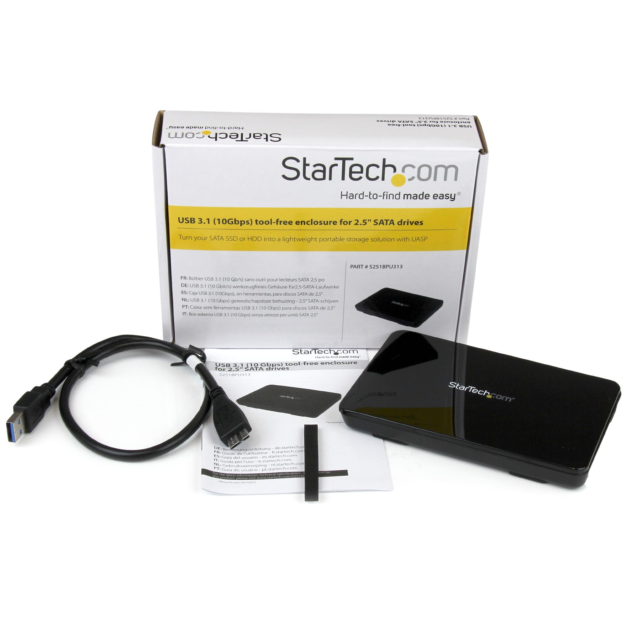 StarTech.com Support de montage sans outil pour 2 disques durs de