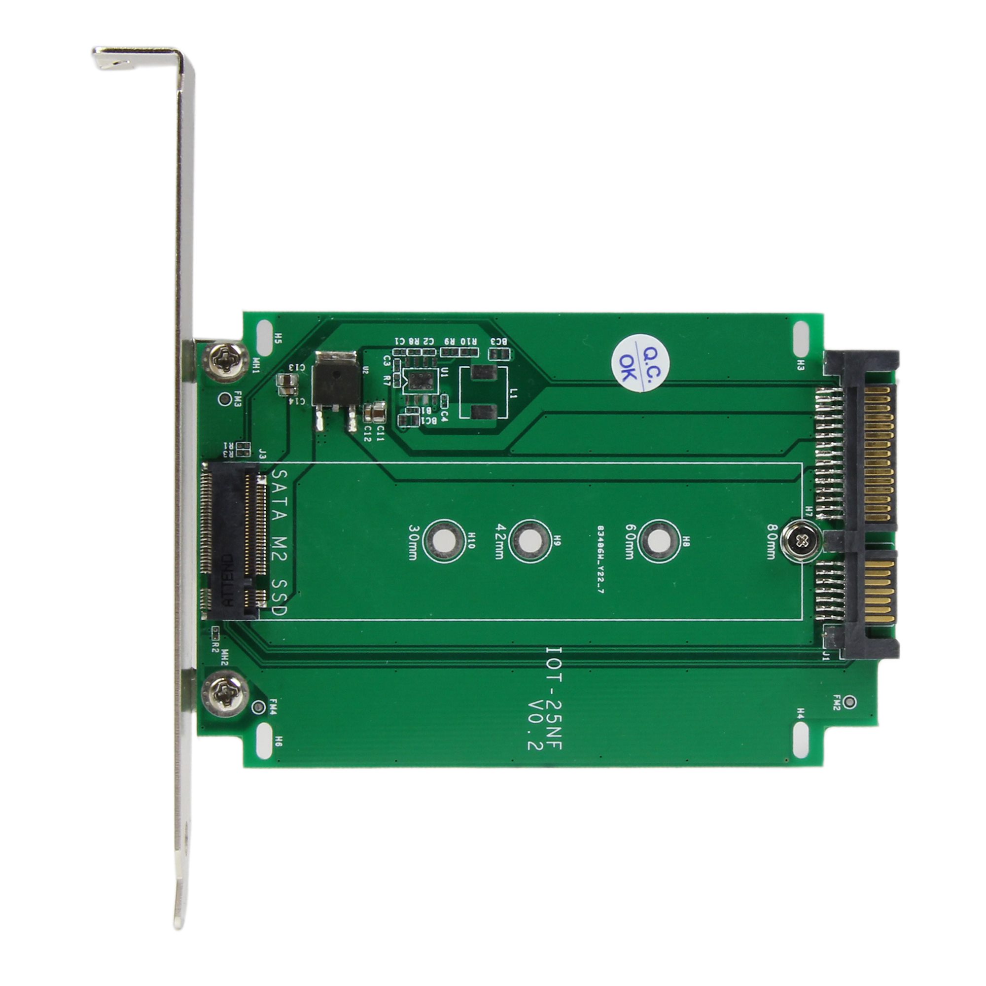 Montage et connectique PC Kalea-Informatique Adaptateur M.2 (M2 NGFF B Key)  vers MicroSATA Compatible SATA 3.2 Compatible SATA 3.2