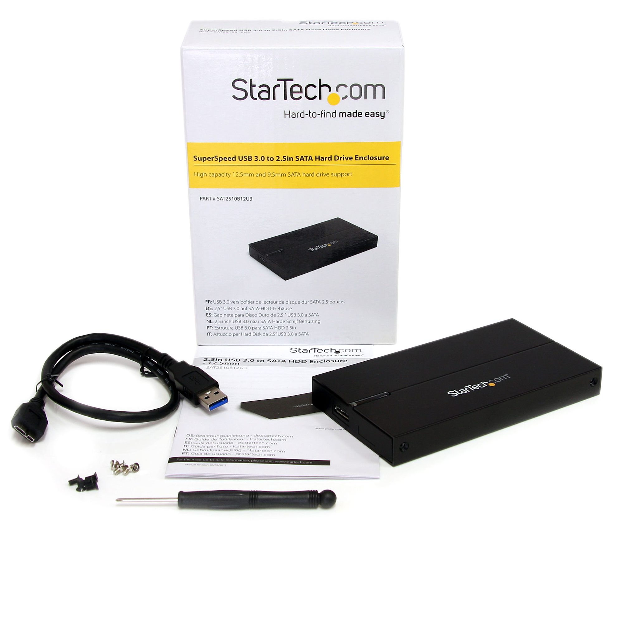 StarTech.com Boîtier USB 3.0 pour disque dur SATA de 2,5 pouces - B