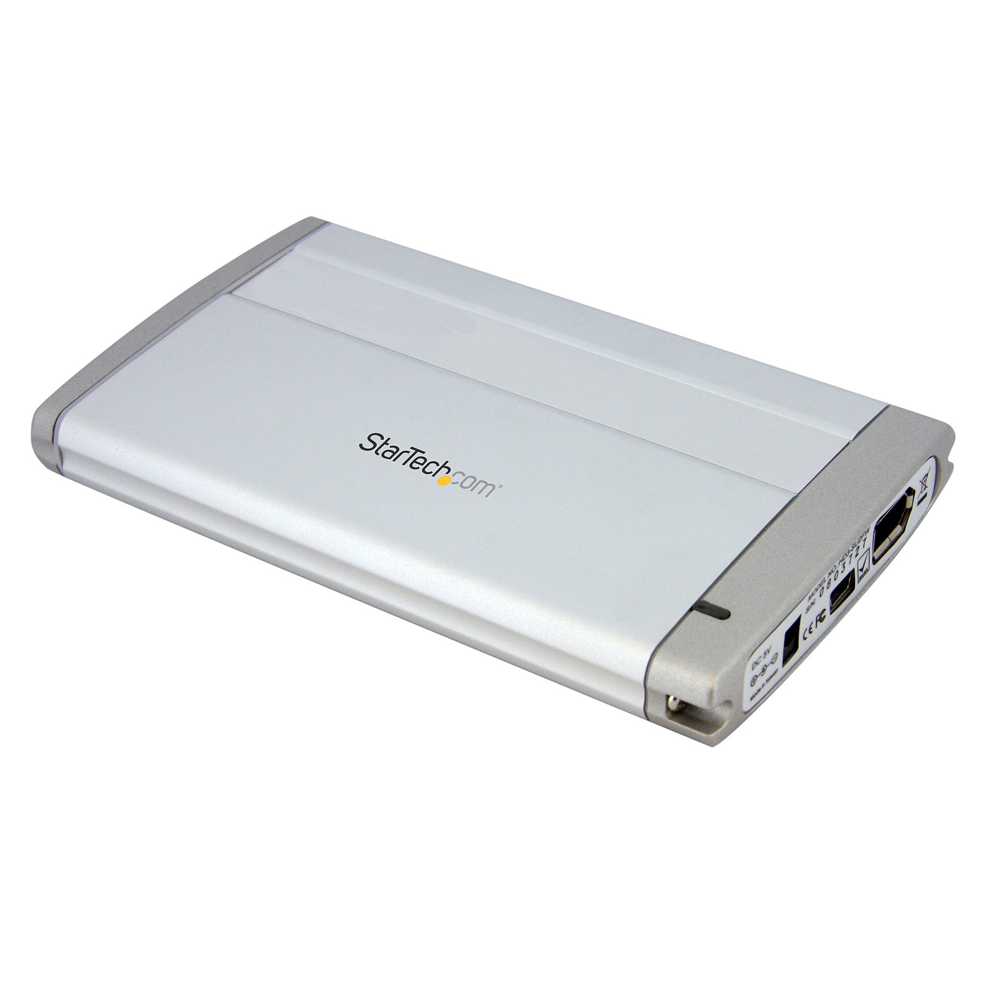 StarTech.com 2.5in Silver USB 2.0 External Hard Drive Enclosure for SATA HDD 