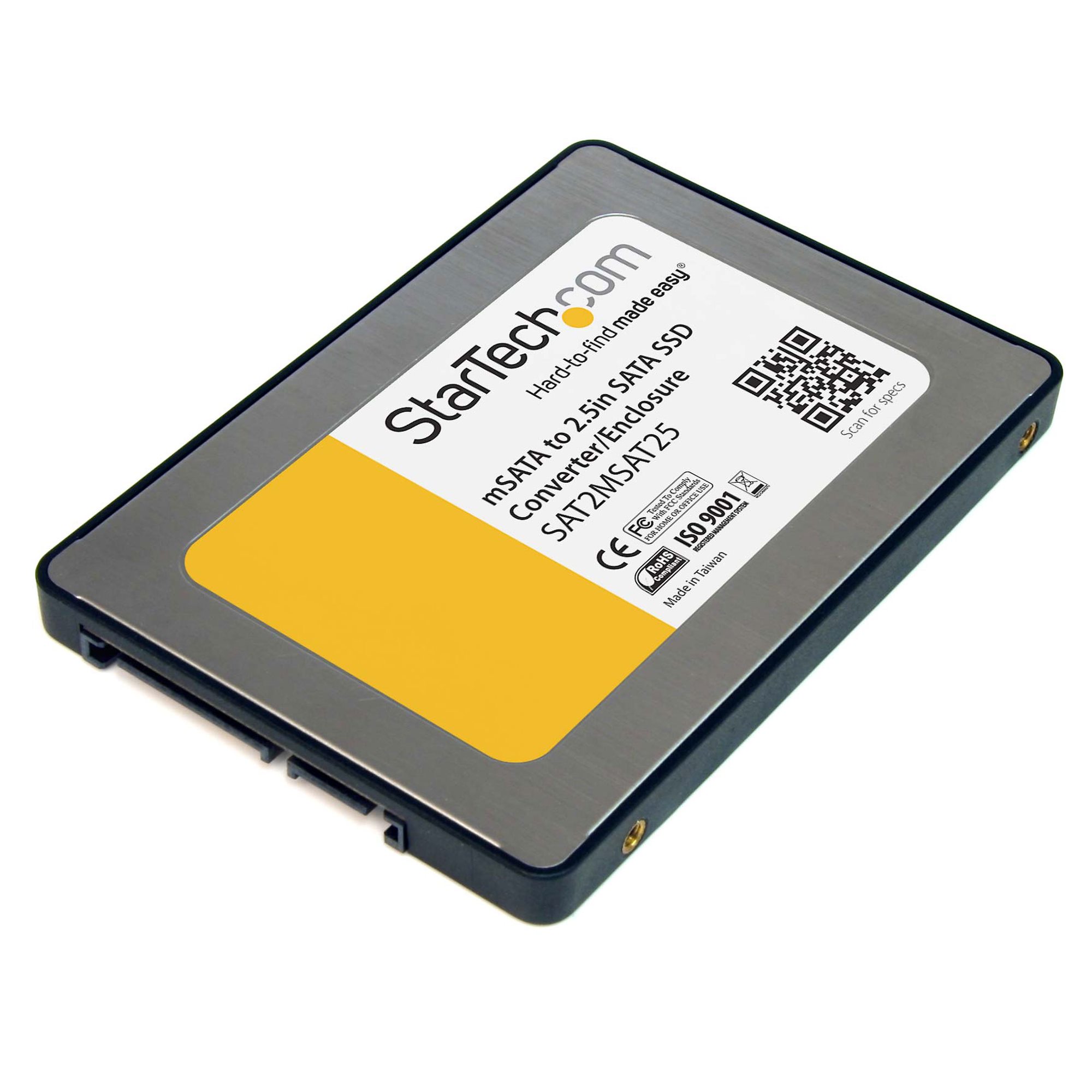 Adaptateur SSD mSATA vers SATA 2,5' - Convertisseurs et adaptateurs pour  disques durs