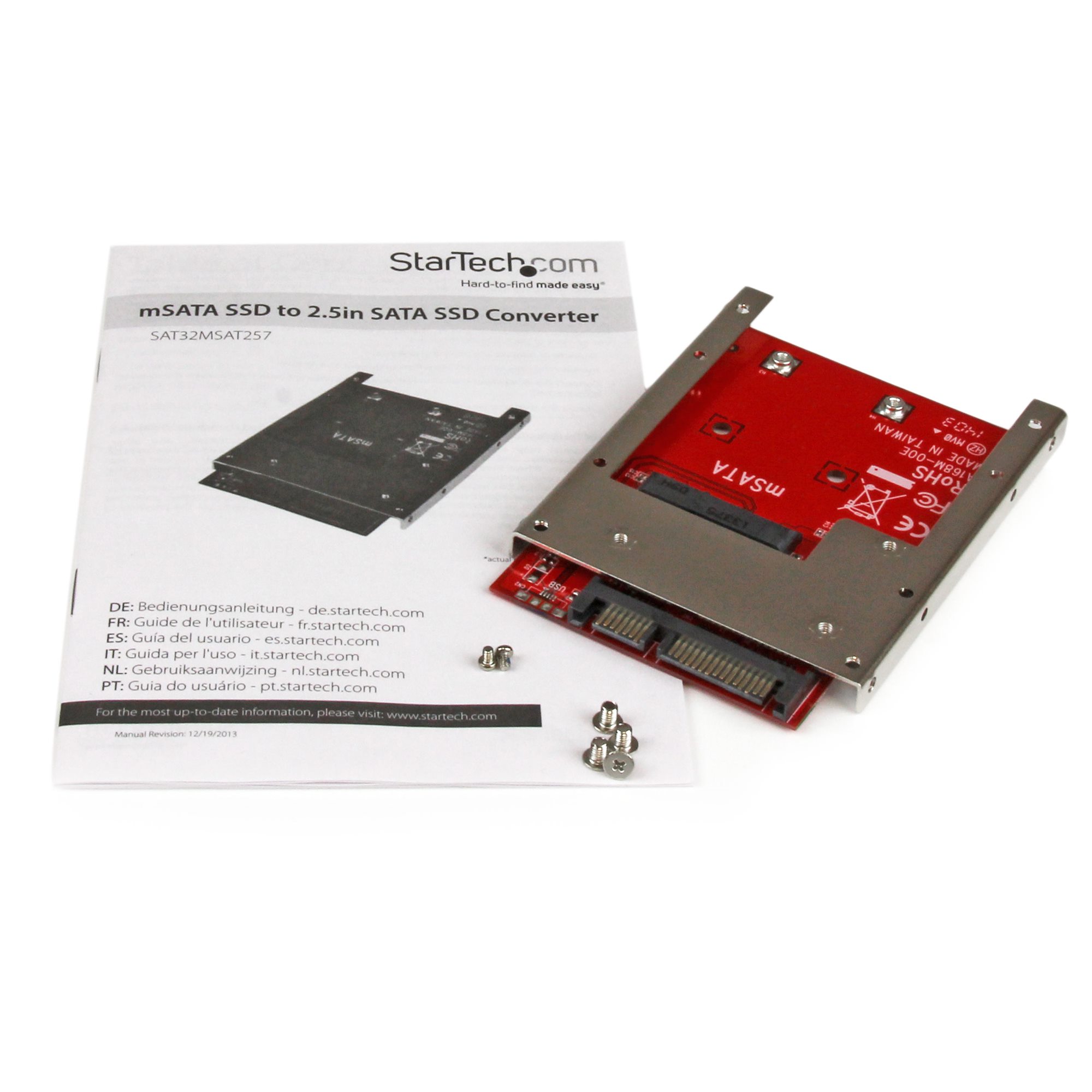 mSATA SSD to 2.5' SATA Adapter Converter - Drive Adapters and Drive Converters | Europe