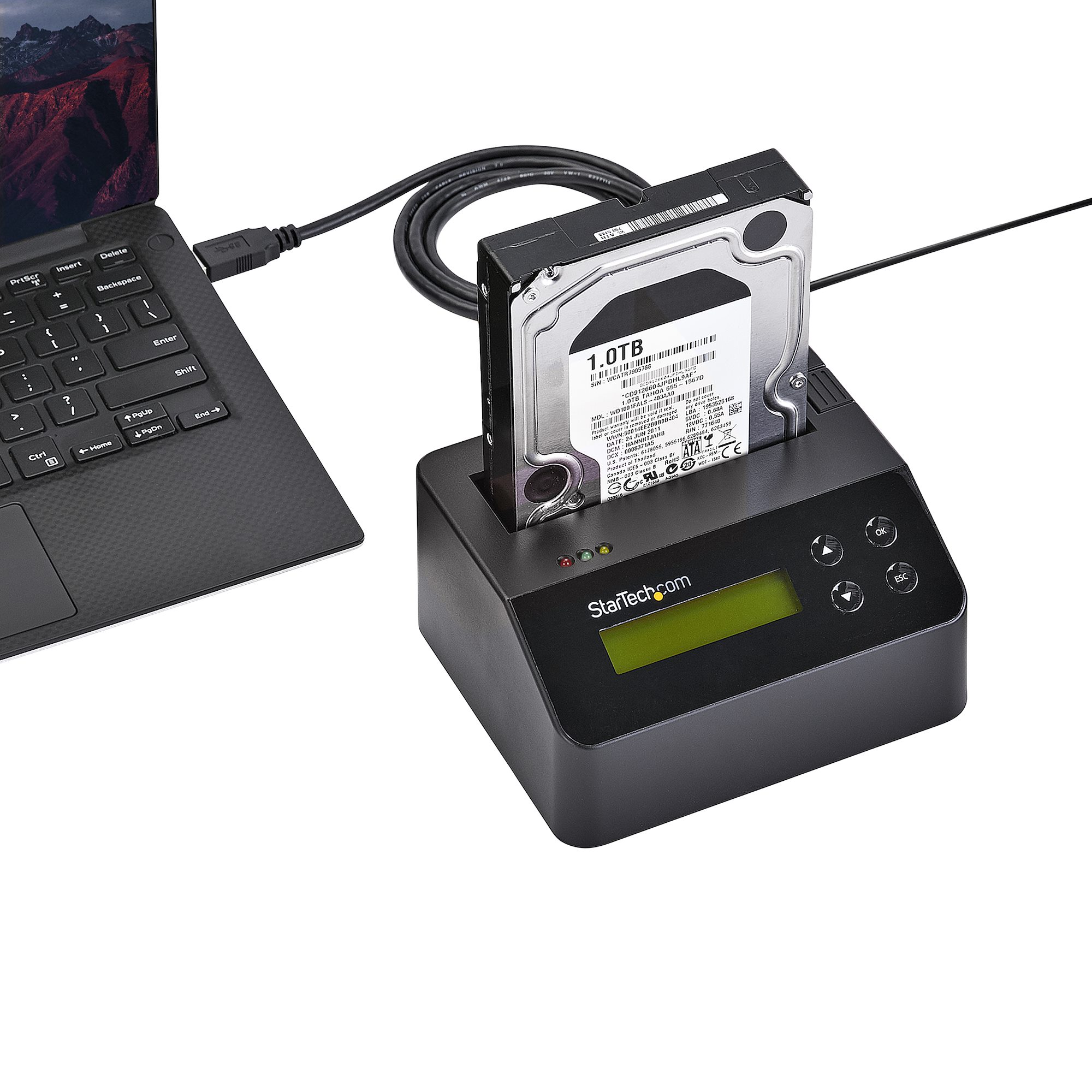 Drive Eraser and Dock for 2.5 / 3.5in SATA SSD / HDD - USB 3.0