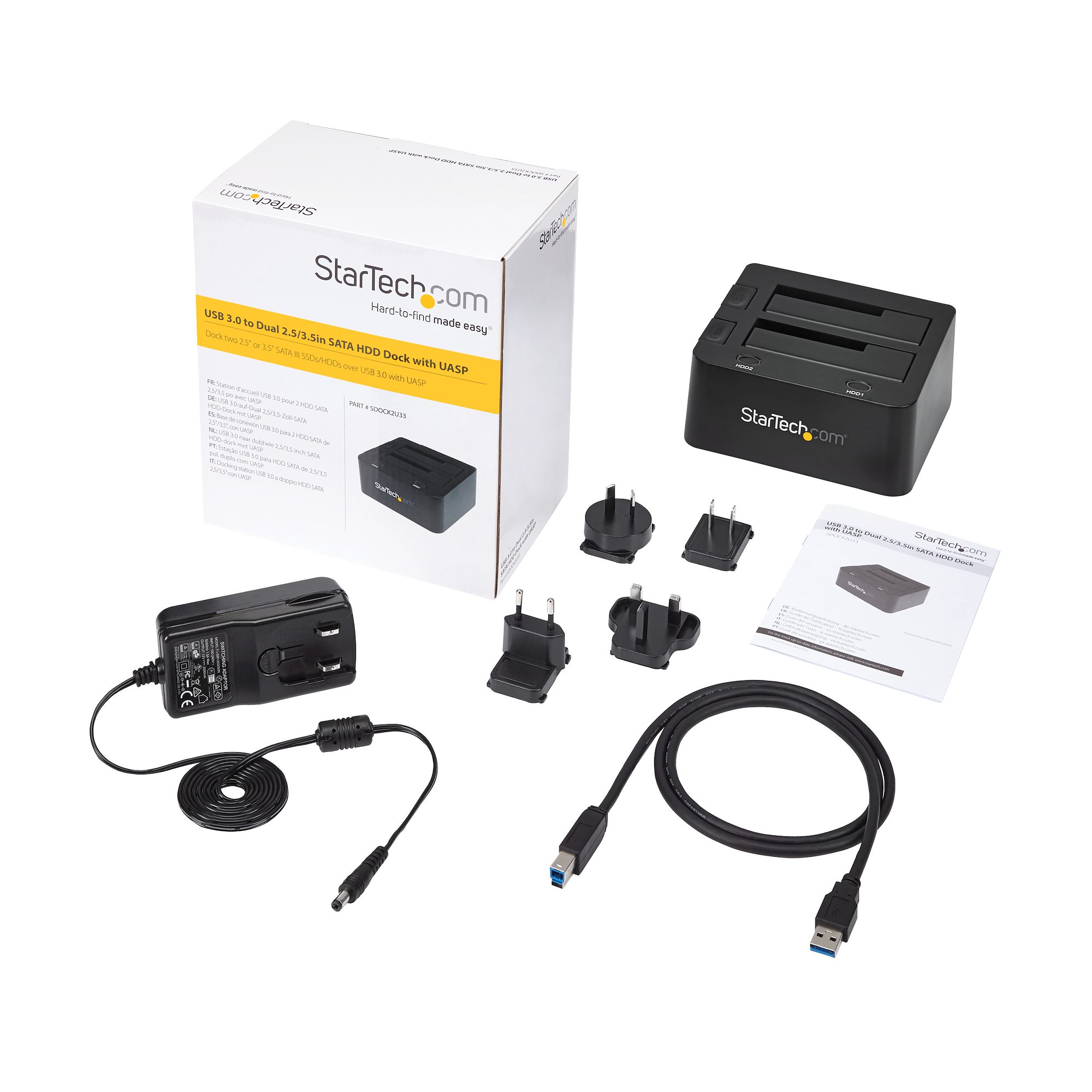 StarTech.com Station d'accueil USB 3.1 (10 Gb/s) pour disque dur SATA de  2,5 / 3,5 - Accessoires disque dur - Garantie 3 ans LDLC