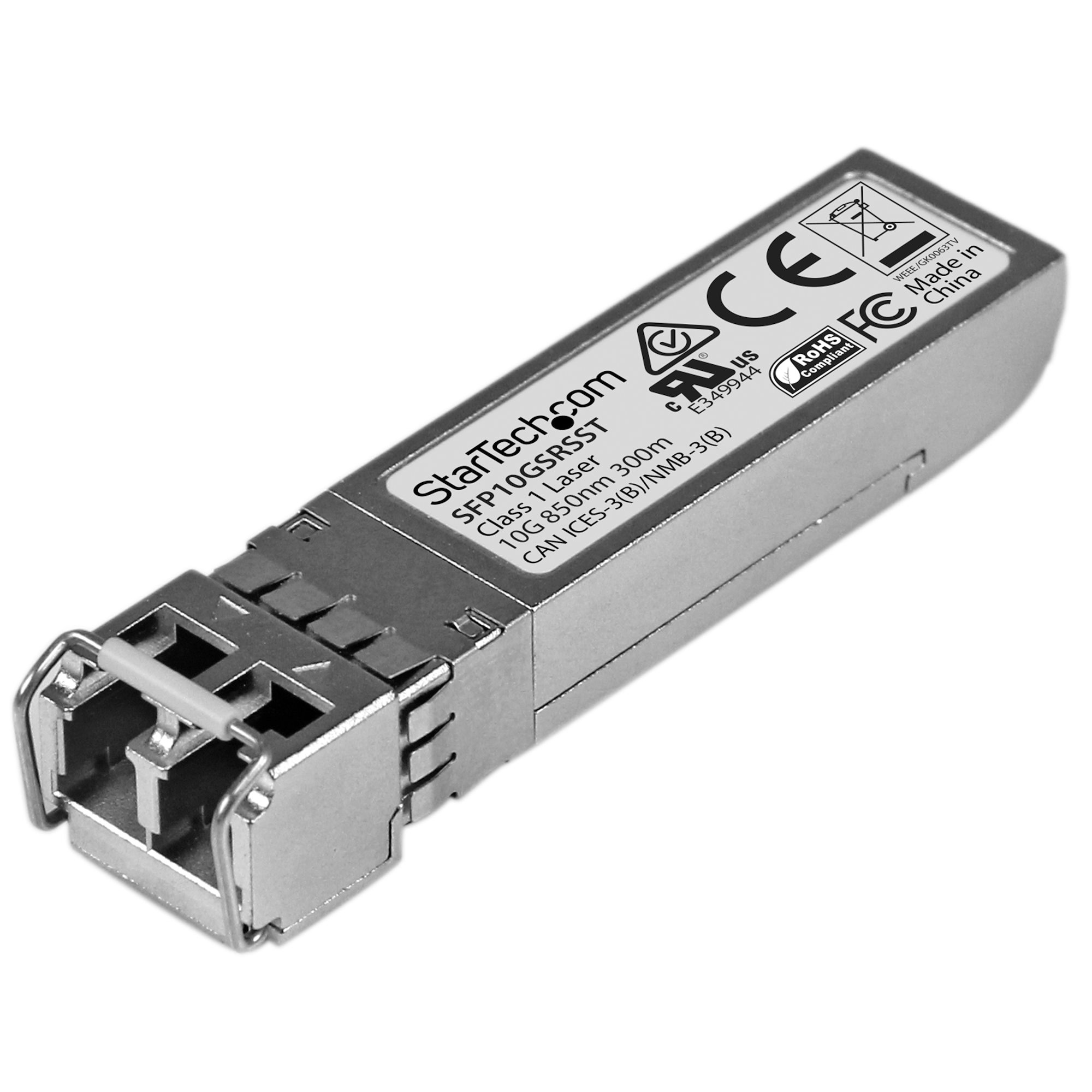 10GBase-SR 10Gtek 10Gb/s SFP+ Multimodo Transmisor-Receptor LC Doble Conector Compatible para Intel E10GSFPSR 850nm 300m 