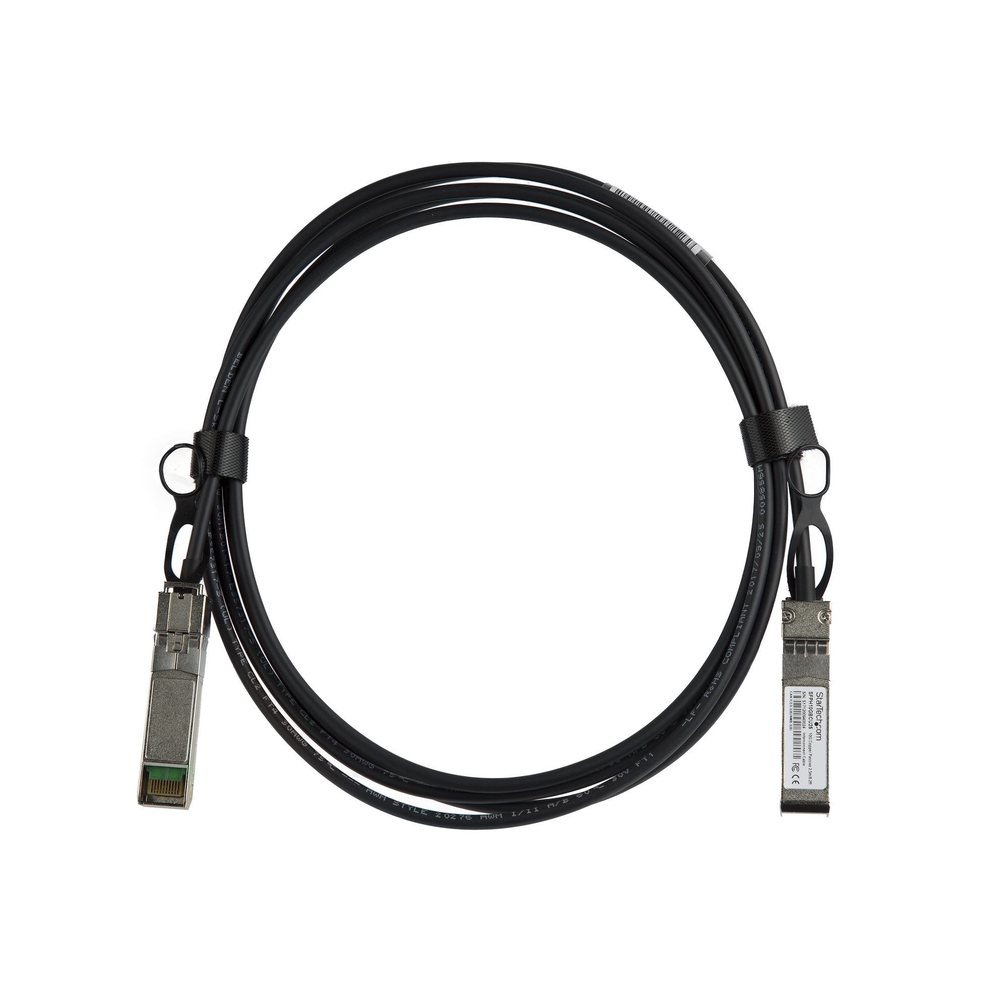 DAC Twinax ケーブル 2m MSAアンコード 銅線ダイレクトアタッチケーブル MSA準拠スイッチ対応 QSFPMM2M - 3