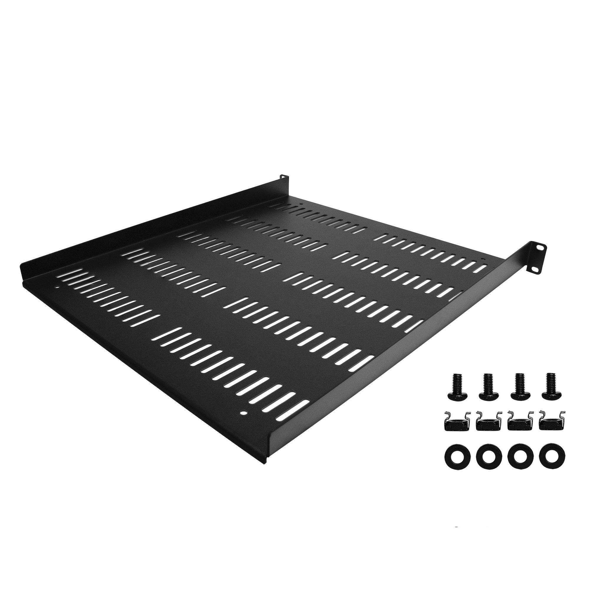 2U 400mm deep grey shelf 19" RACKMOUNT  Cantelever shelf  for rack AV cabinets 
