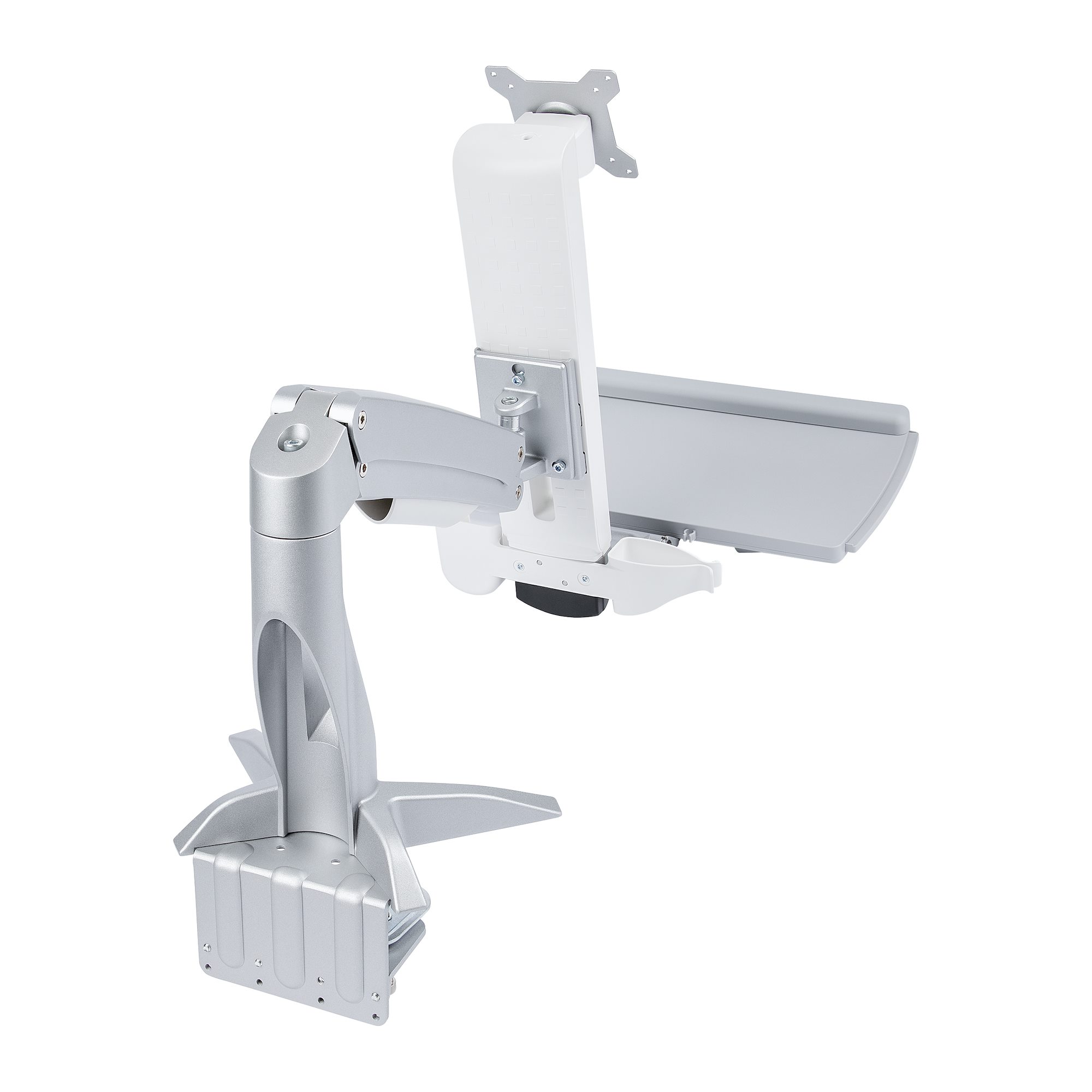 Sit Stand Dual Monitor Arm - Desk Mount - Sit-Stand Workstations, Display  Mounting and Mobility