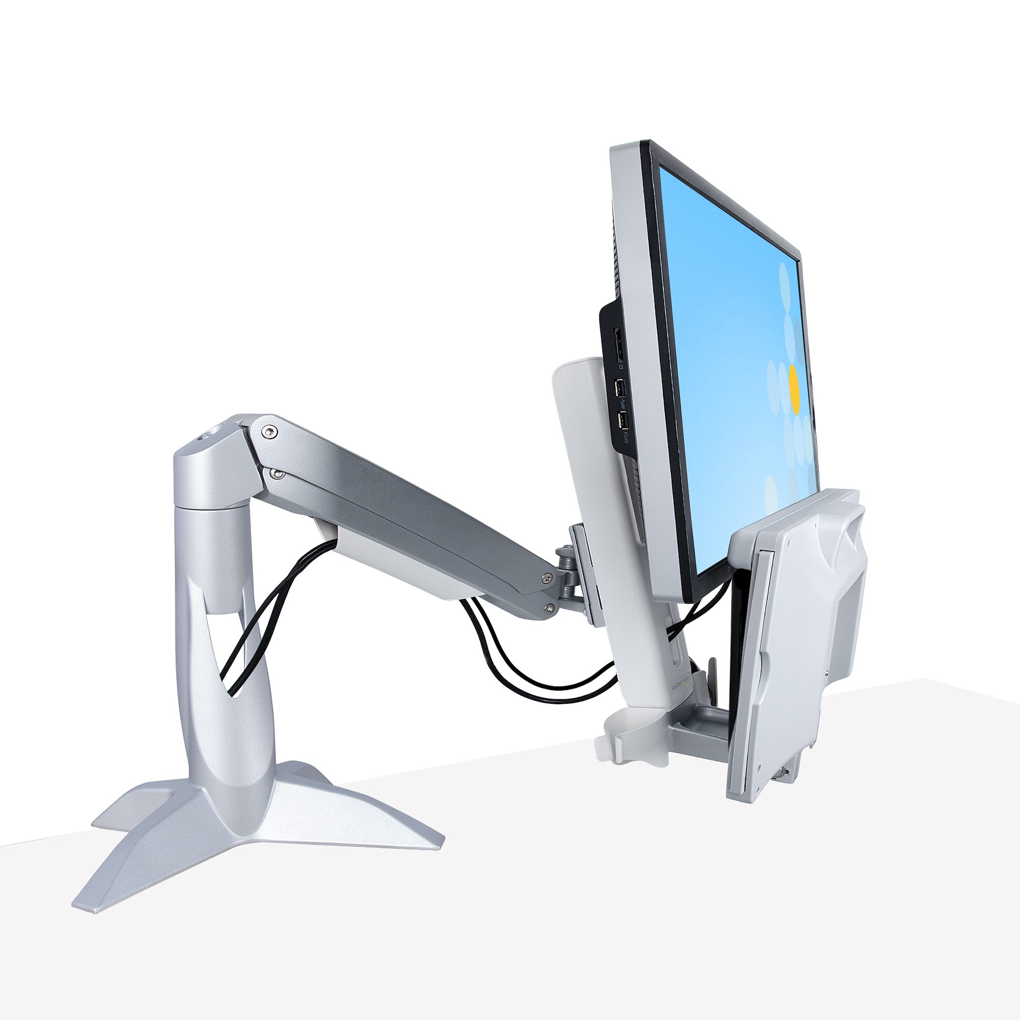 Sit Stand Monitor Arm 27in - Desk Mount - Sit-Stand Workstations