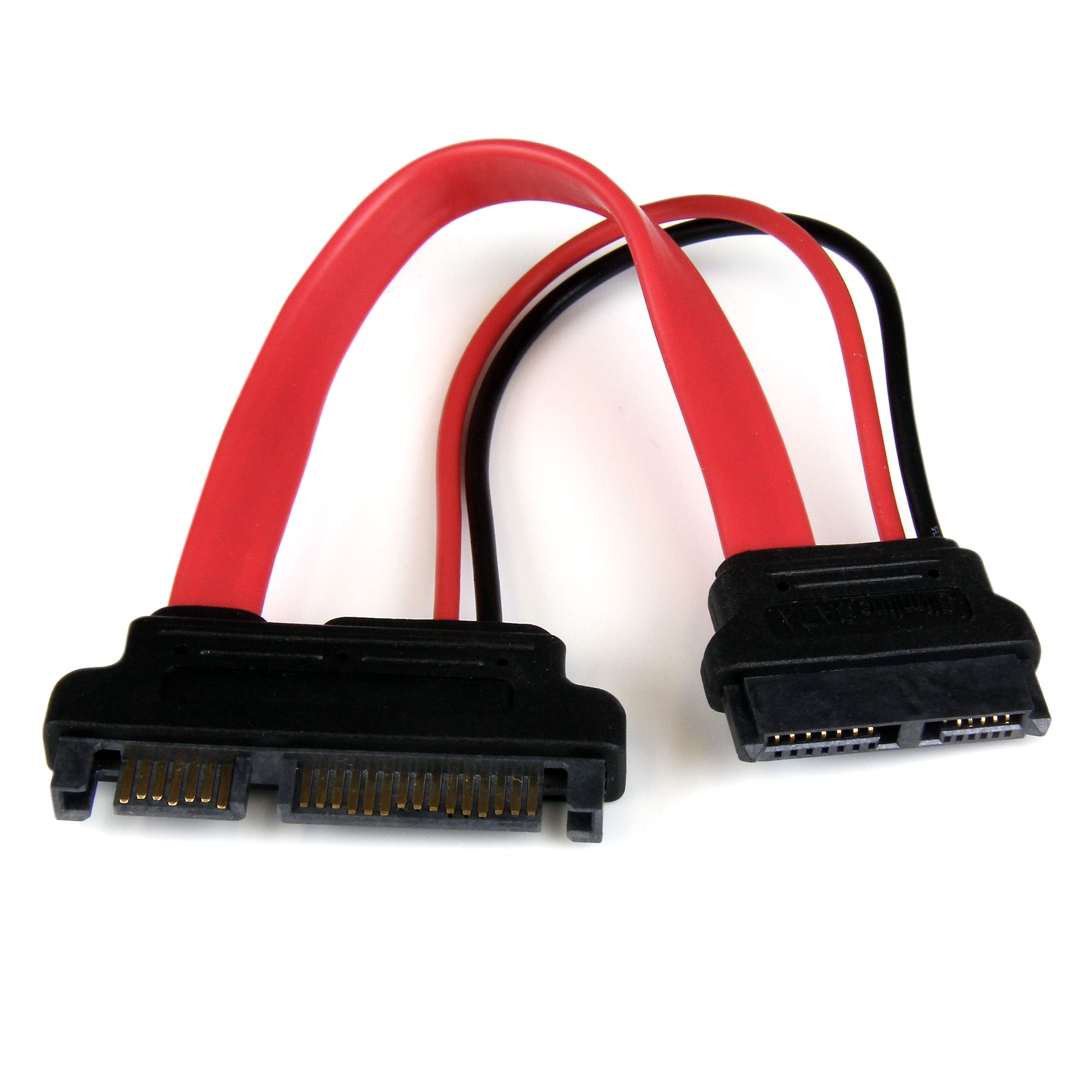 sopa labios Porque Slimline SATA to SATA Adapter w/ Power - Slim SATA Cables | StarTech.com