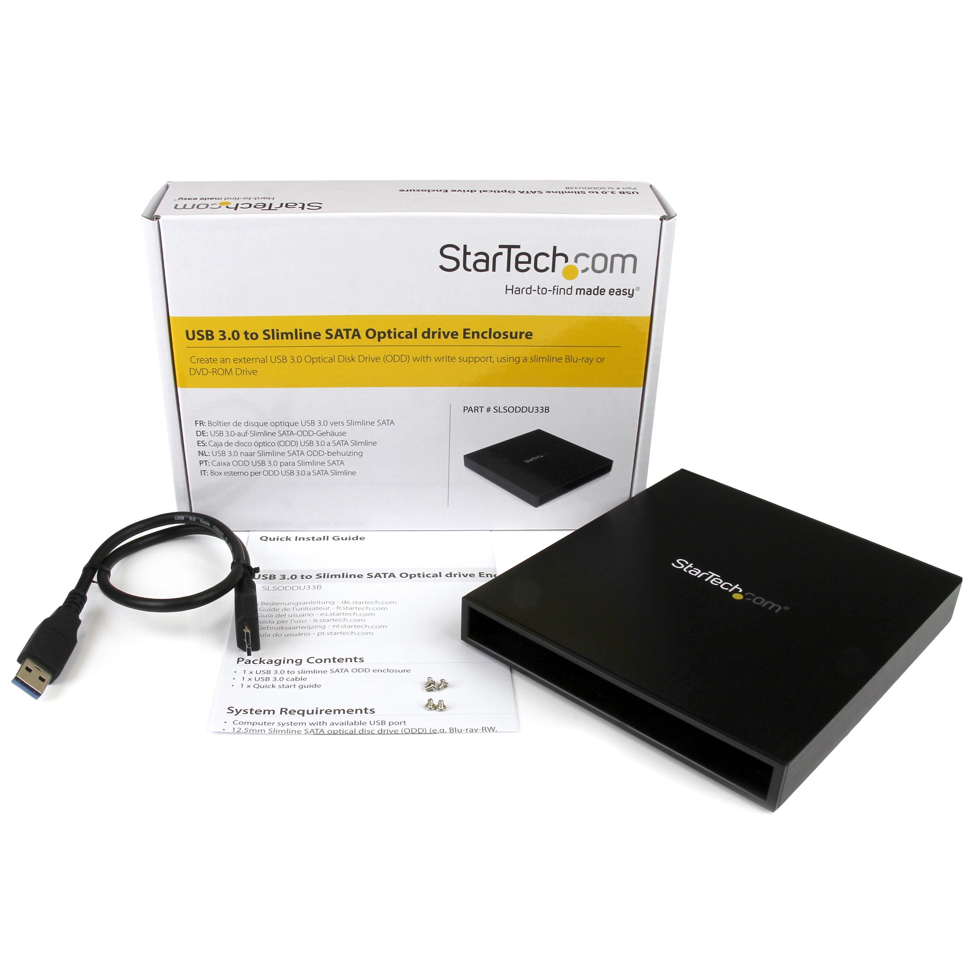 USB 3.0 Unidad Optica SATA Slim - Cajas para unidades externas | StarTech.com Europa