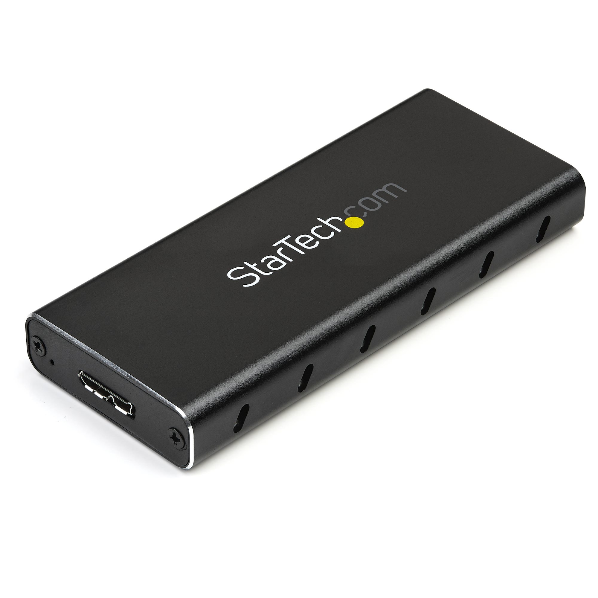 StarTech.fr Boîtier Externe SSD M.2 NVMe/SATA - Boîtier Disque Dur SSD M.2  PCIe/SATA - Boîtier SSD M.2 - Boîtier pour SSD M.2 avec Câbles Hôtes USB-C  et USB A - Boîtier M.2