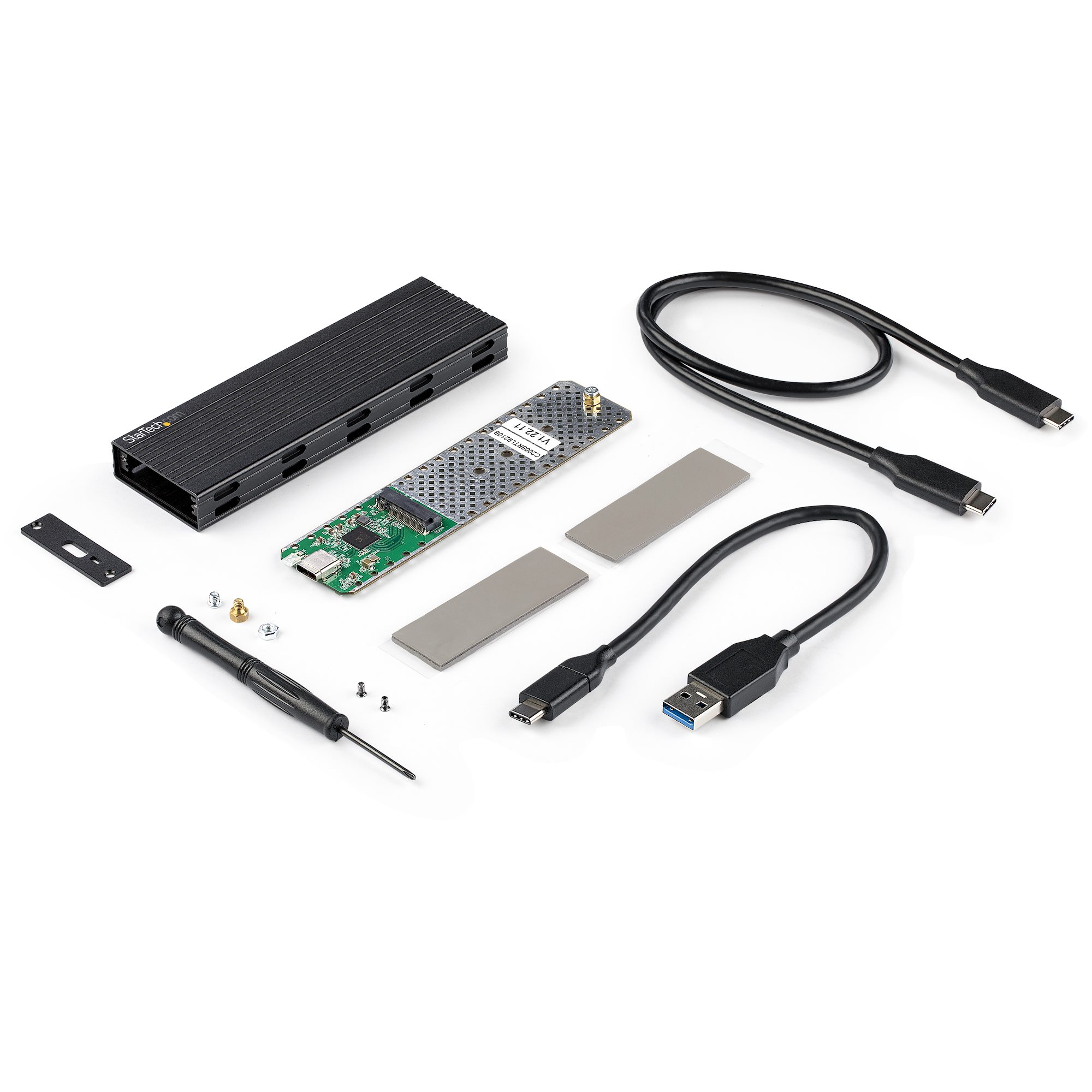 M.2 PCIe NVMe/M.2 SATA SSD USB Enclosure - External Drive Enclosures