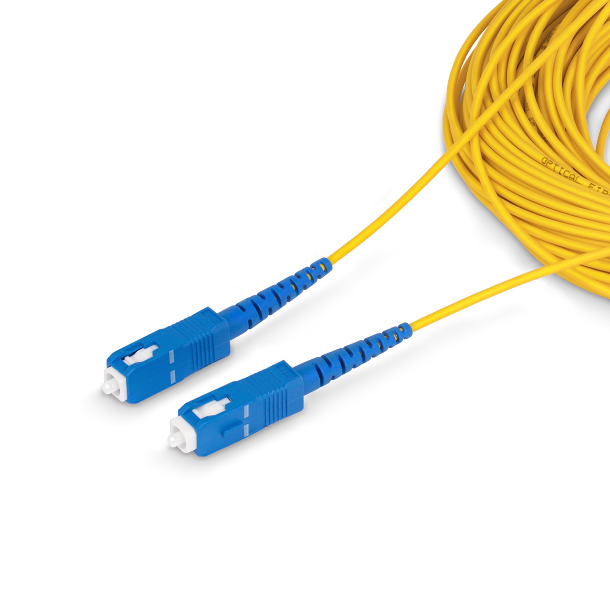 Cavo Di Collegamento Per Router In Fibra Ottica - Simplex OS2, Da LC/APC 8° A LC/APC 8°, 5 M, Guaina LSZH, Bianco