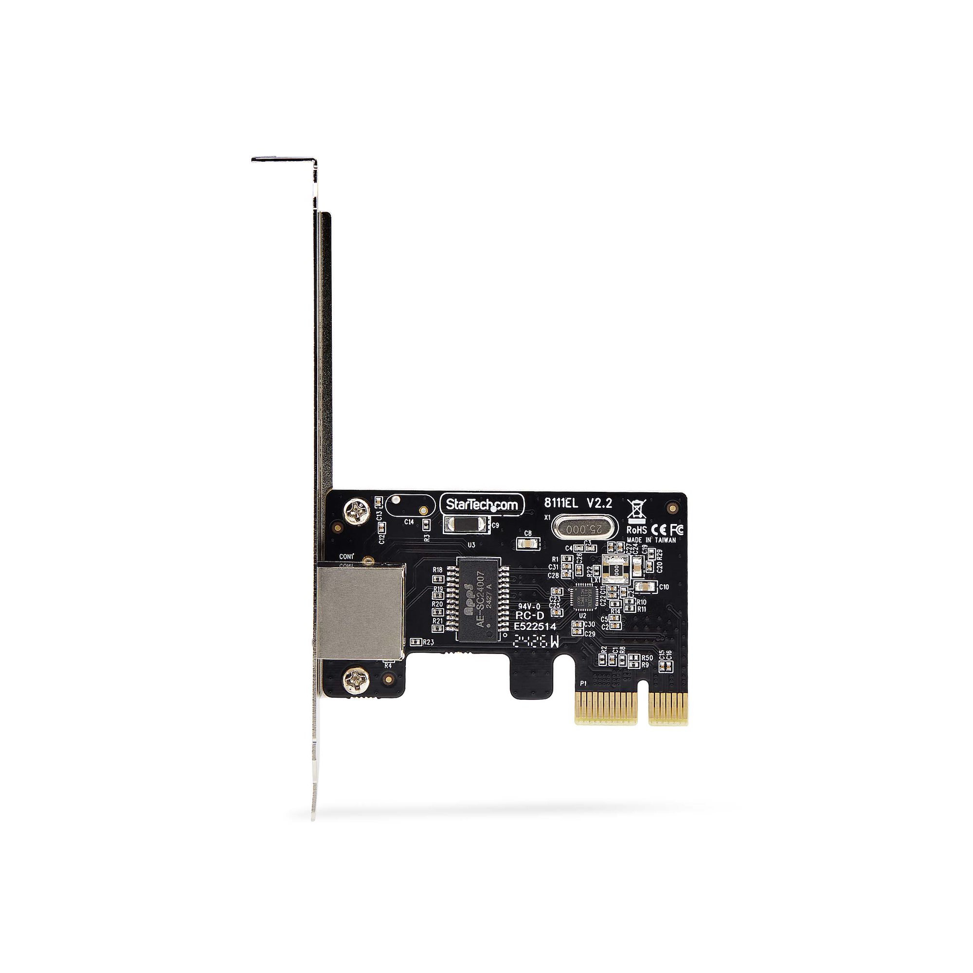 1-Port Gigabit PCIe Network Adapter Card, 10/100/1000Mbps PCI