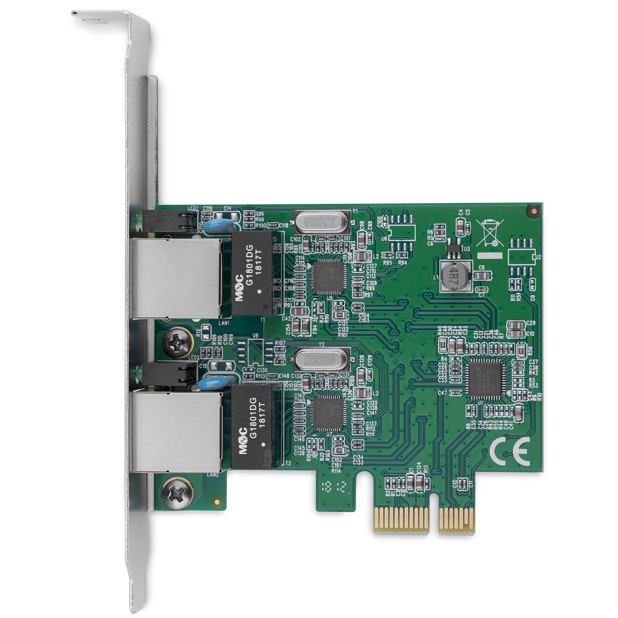 2 Port Gigabit PCI Express Network Card - Network Adapter Cards