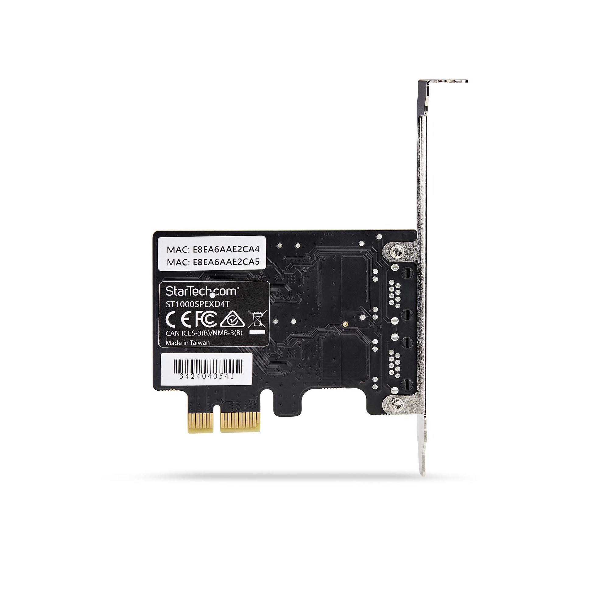 Scheda Ethernet ST1000SPEXD4 Startech, 2 Porte Gigabit PCI-Ex