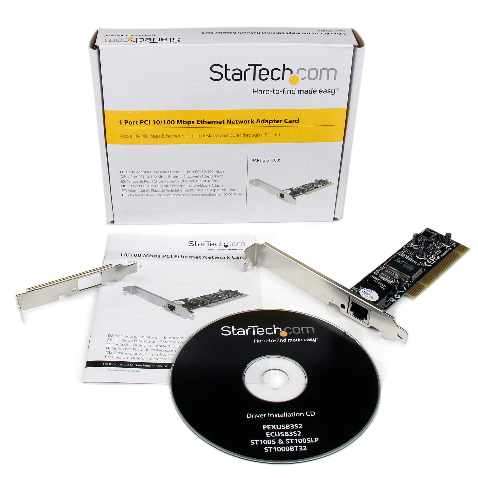 Startech ST100S Adaptador de Tarjeta Red PCI de 1 Puerto 