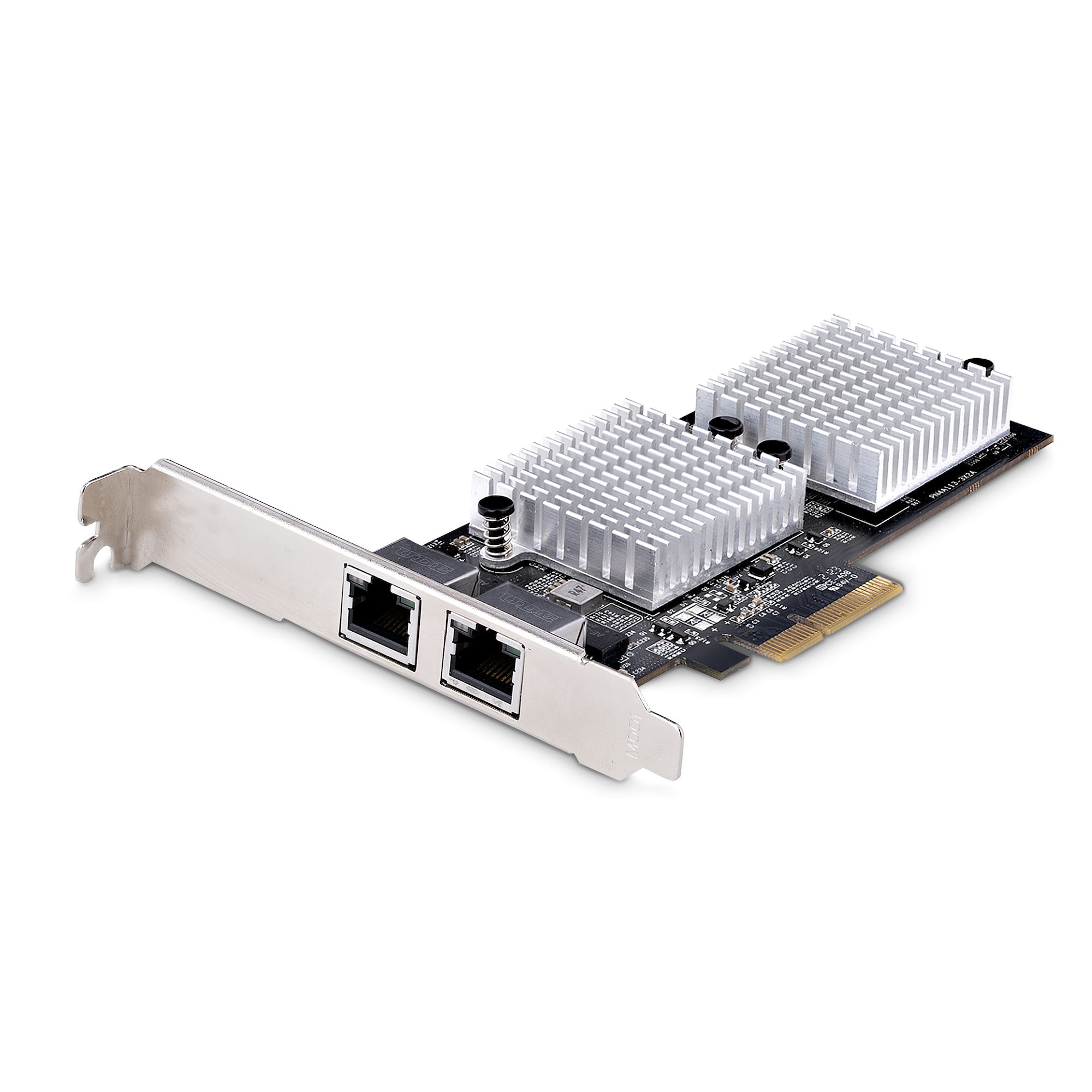2ポート10GBase-T増設PCIeイーサネットLANカード NBASE-T対応 5スピード:10G 5G 2.5G 1G 100Mbps対応NICカード スターテック 2年保証