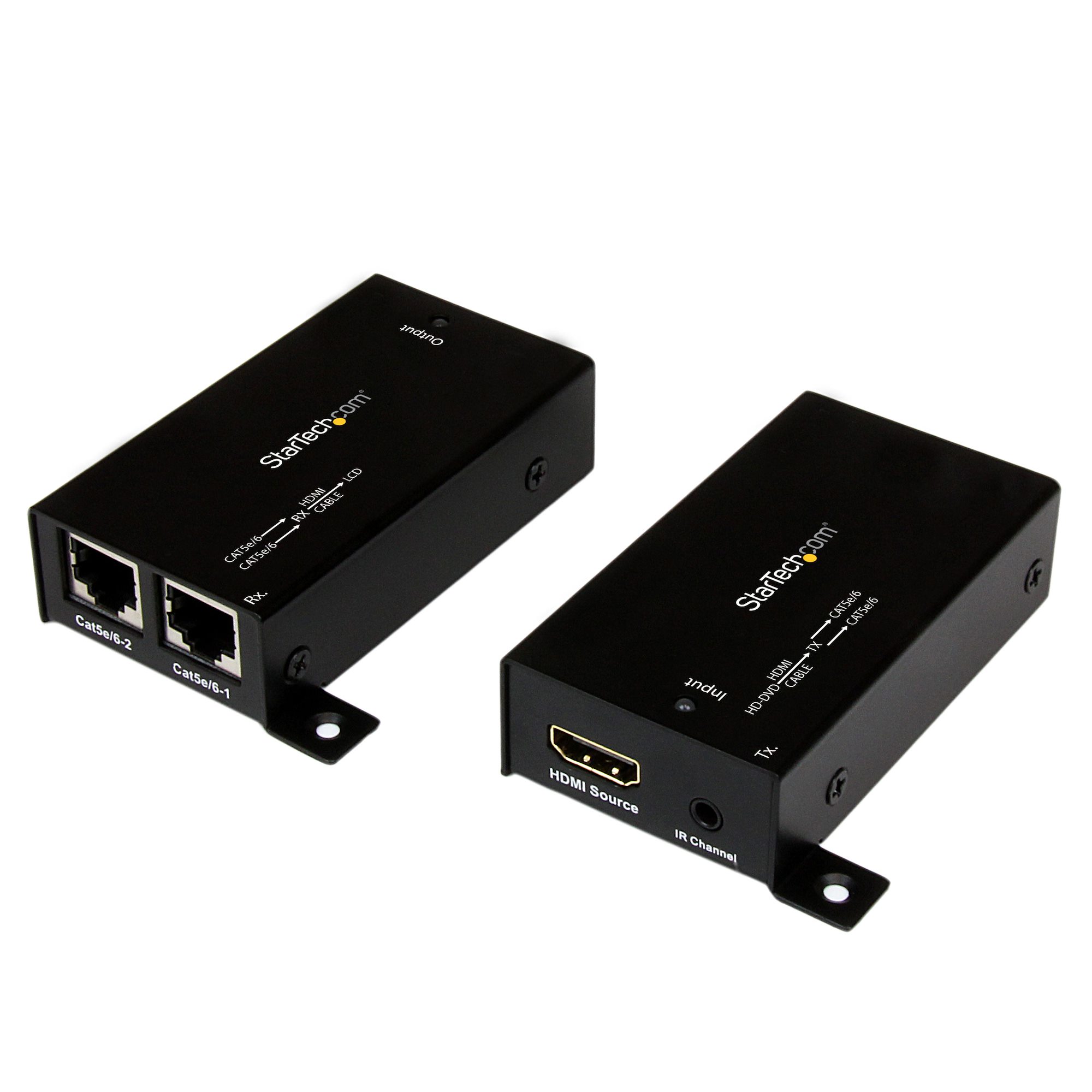 HDMI延長器 Cat5 x2使用 30m伝送 IR付属 外部電源不要 HDMI®エクステンダ 日本