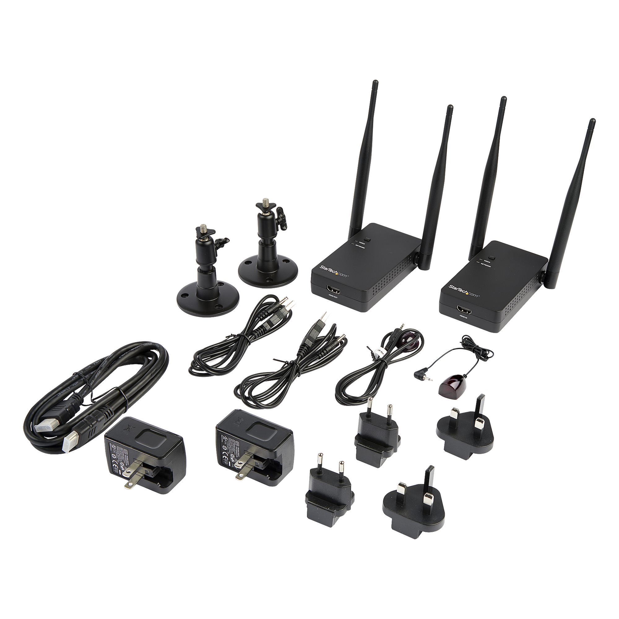 Wireless HDMI Transmitter Receiver Kit, 1080p over WIFI, IR Remote