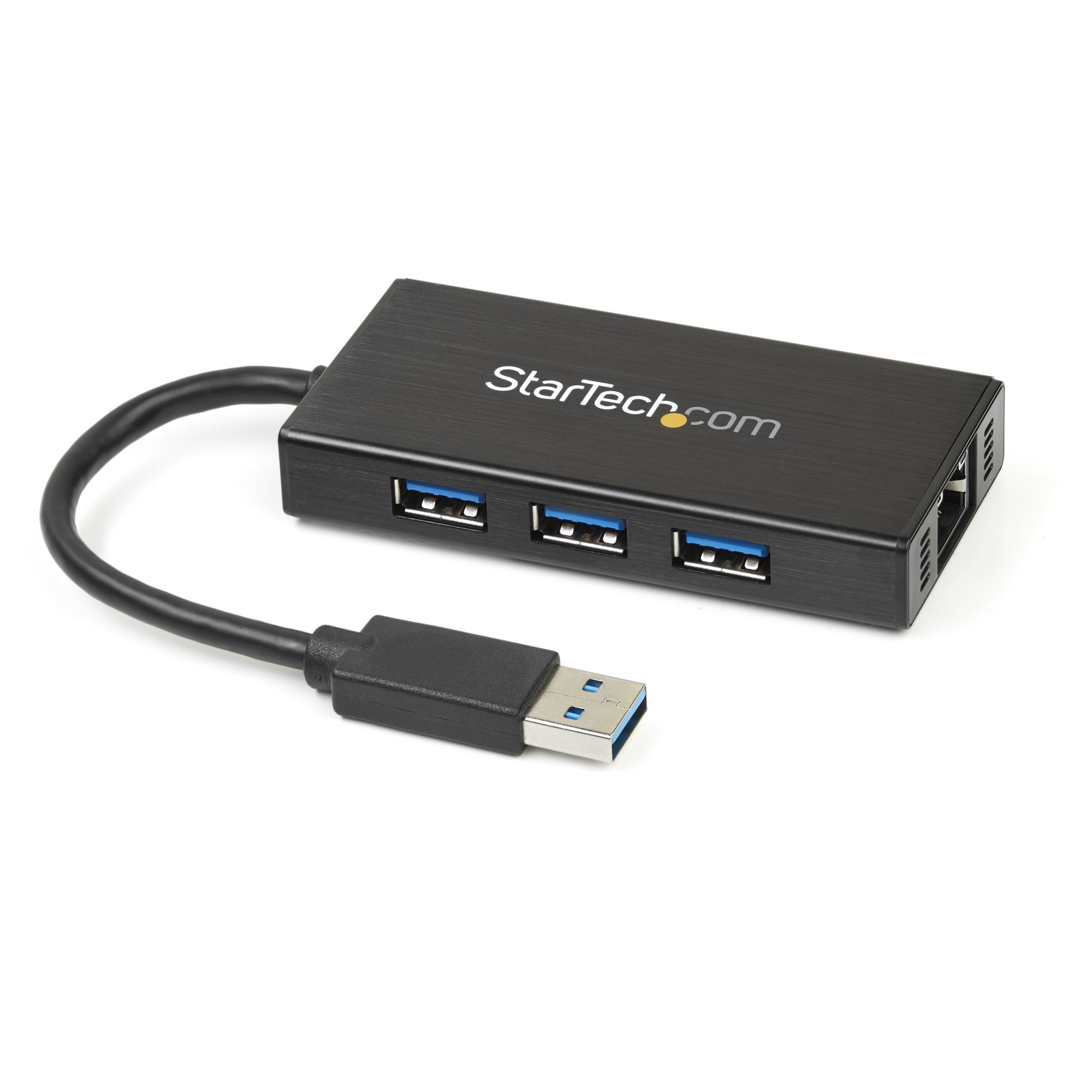 1to4 USB3.0 HUB+RJ45 Gigabit Ethernet GBE NIC Adapter for Apple Windows Laptop 